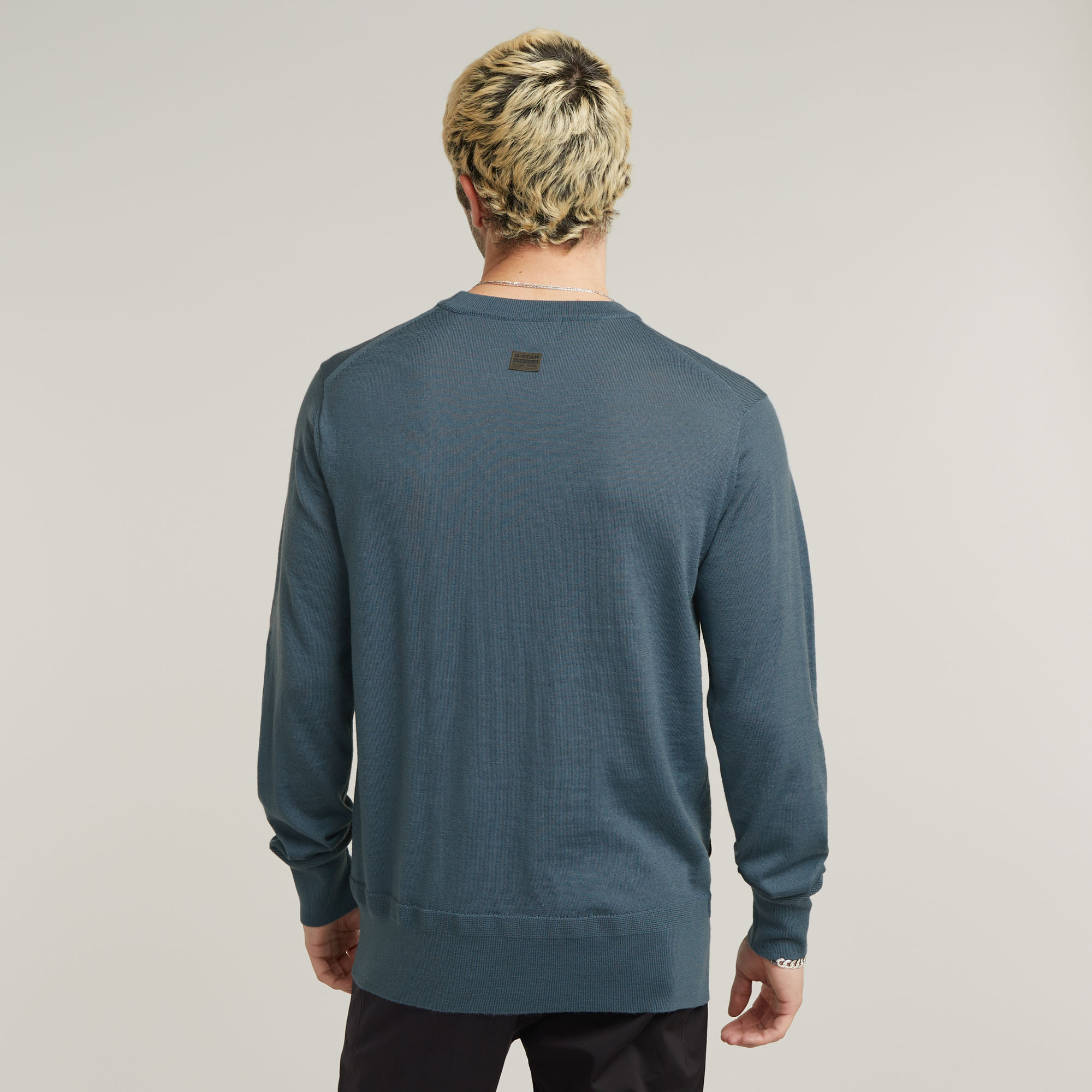 G-Star RAW Premium Core Gebreide Trui Midden blauw Heren