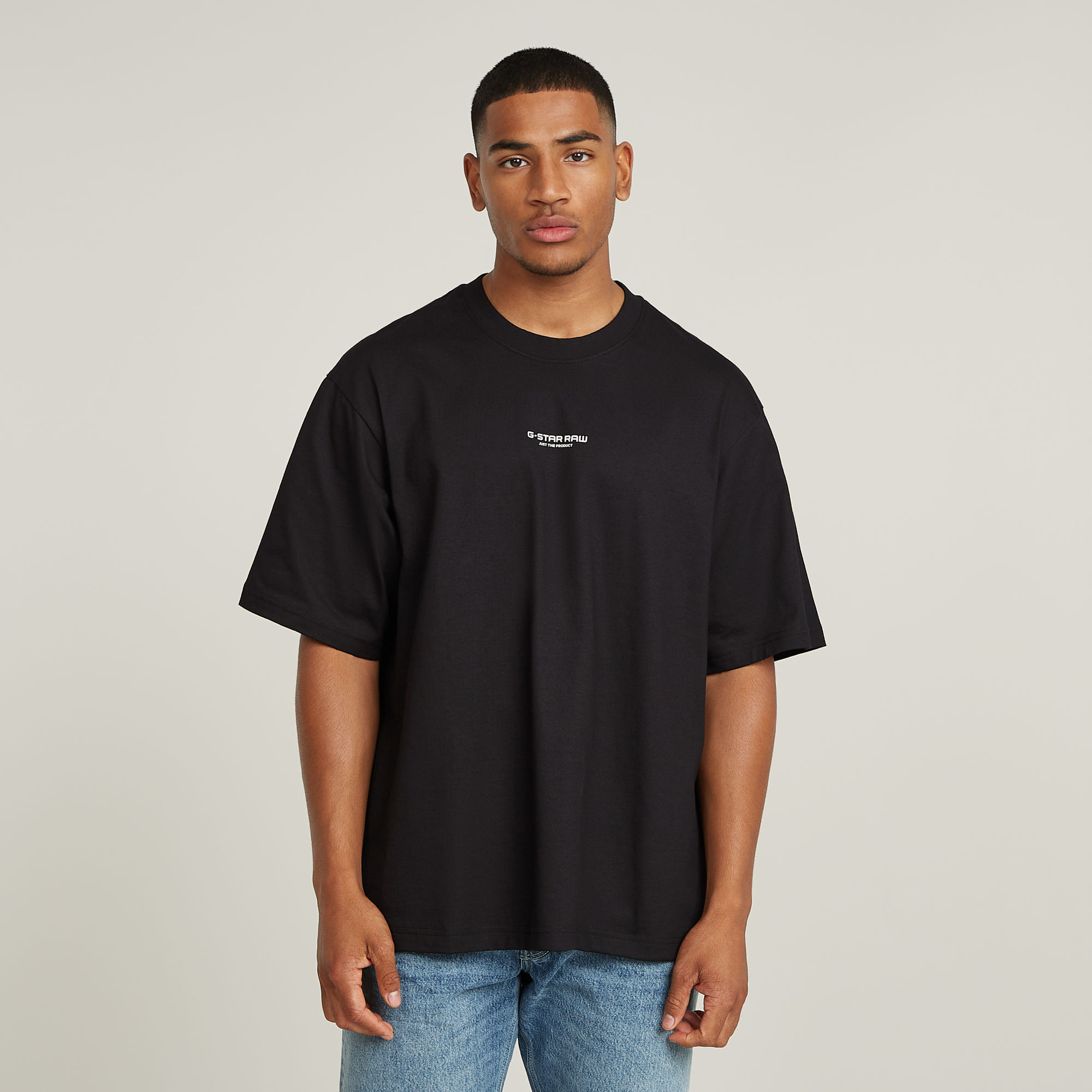 

Center Chest Boxy T-Shirt - Black - Men