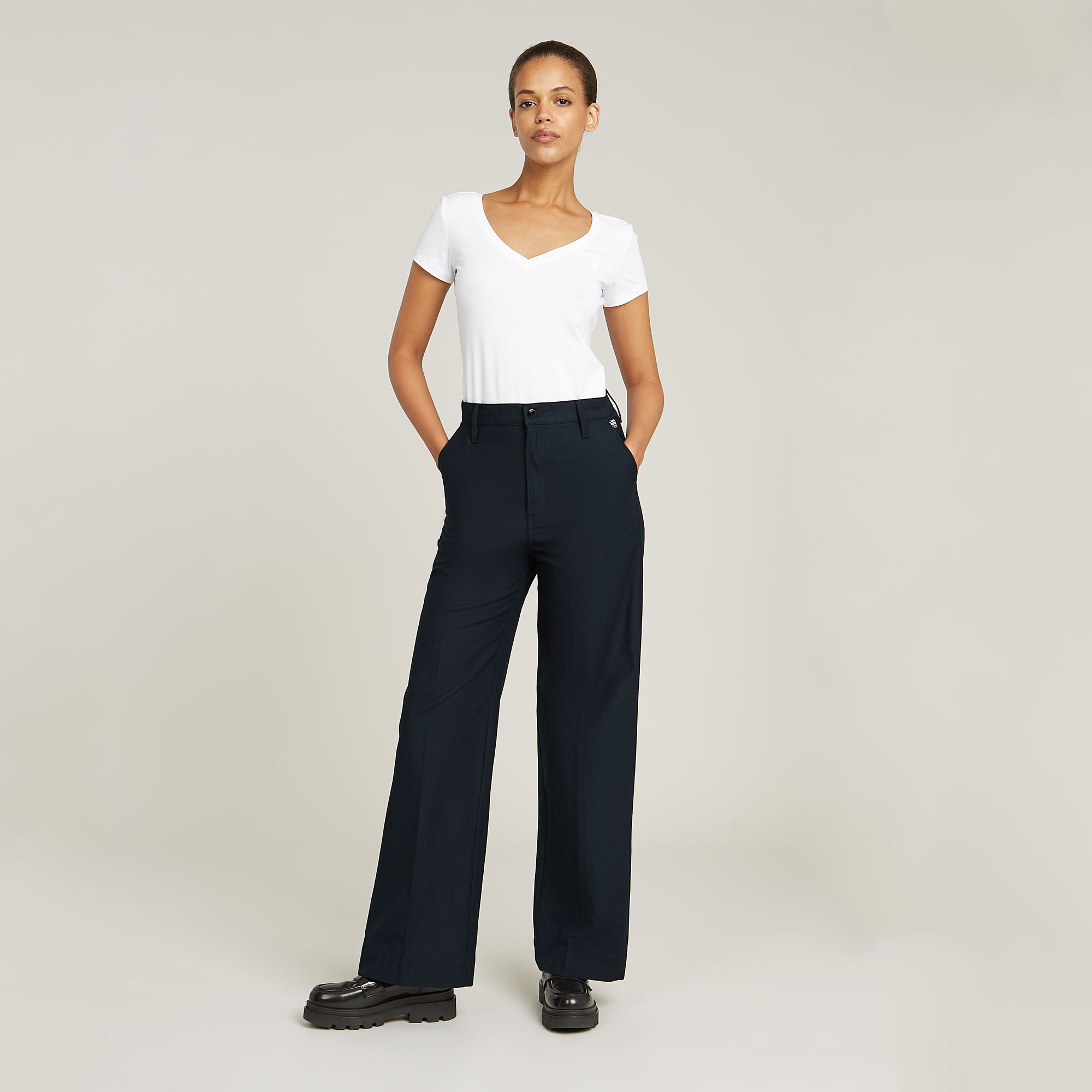 G-Star RAW Deck 2.0 Chino Donkerblauw Dames