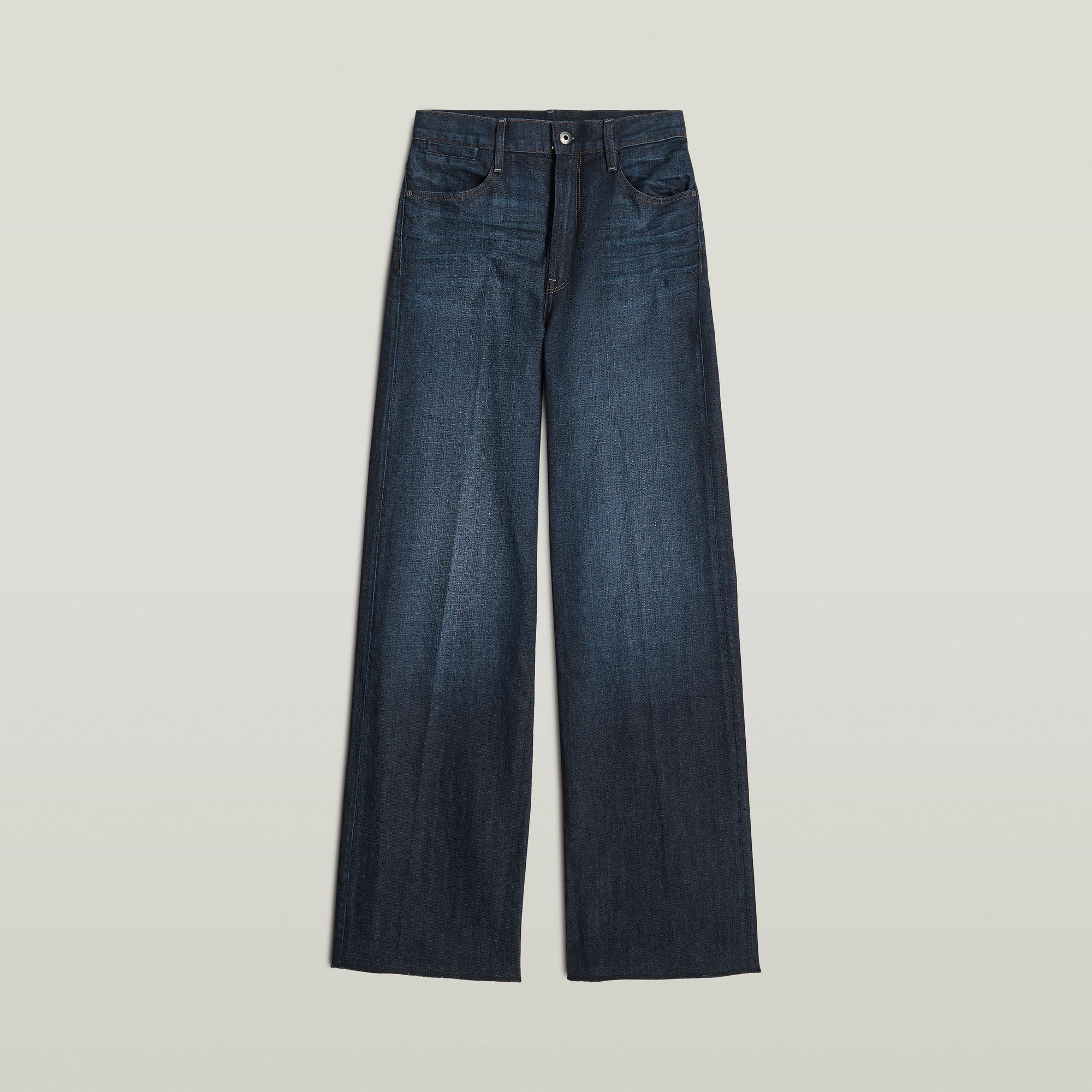 G-Star RAW Deck 1.0 Ultra High Wide Leg Jeans Donkerblauw Dames