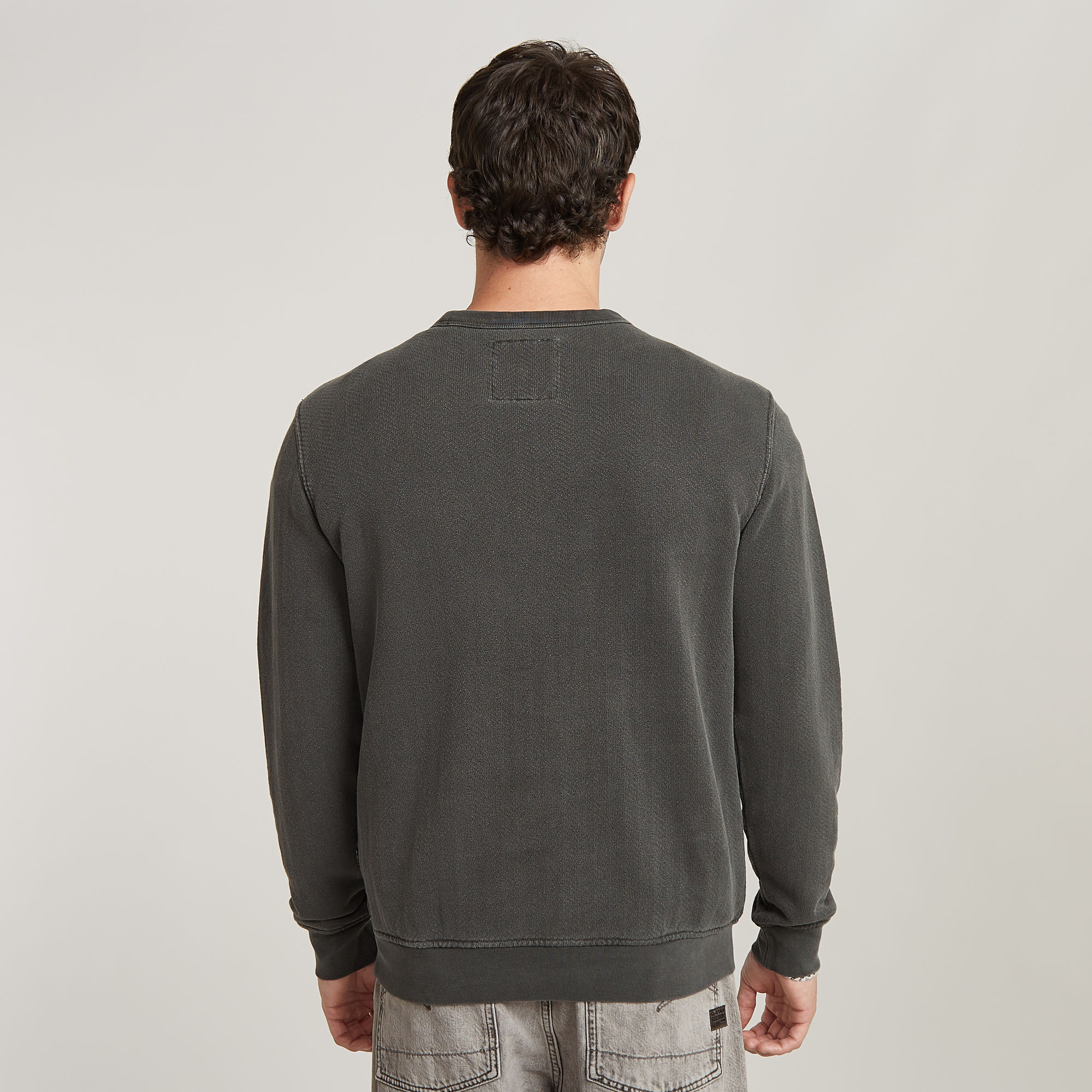 G-Star RAW Overdyed Sweater Zwart Heren