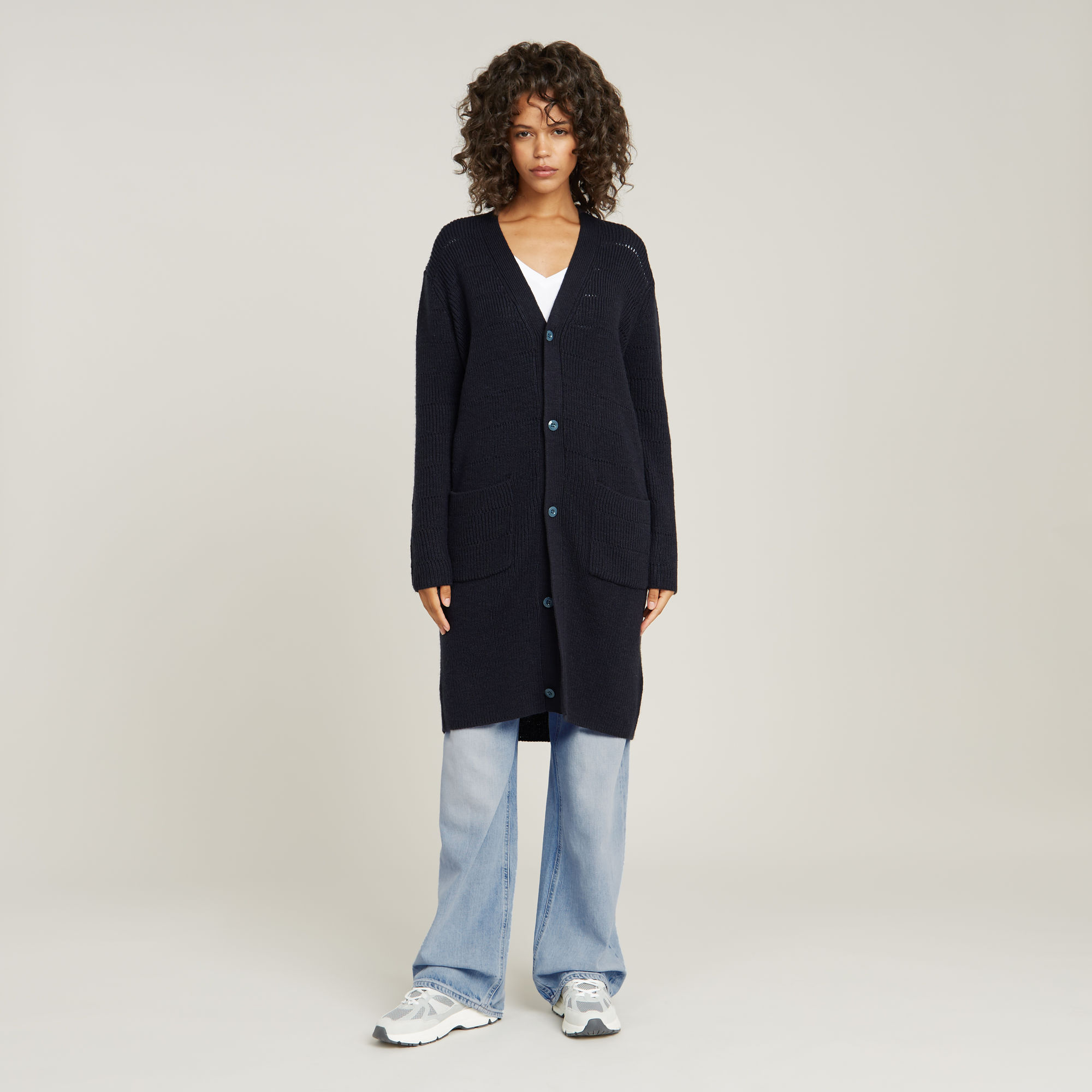 G-Star RAW Oristel Gebreid Vest Donkerblauw Dames