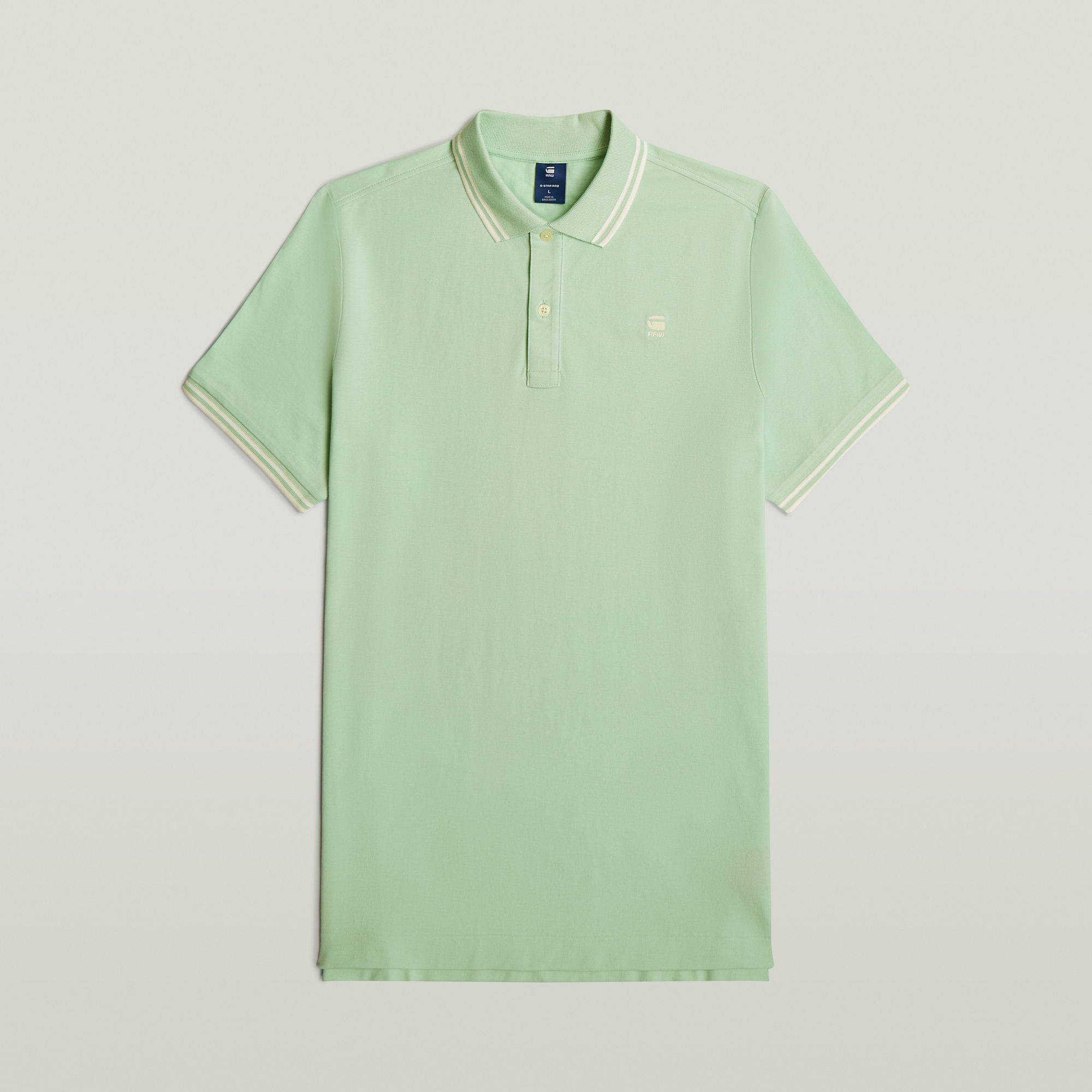 G-Star RAW Dunda Slim Stripe Polo Groen Heren