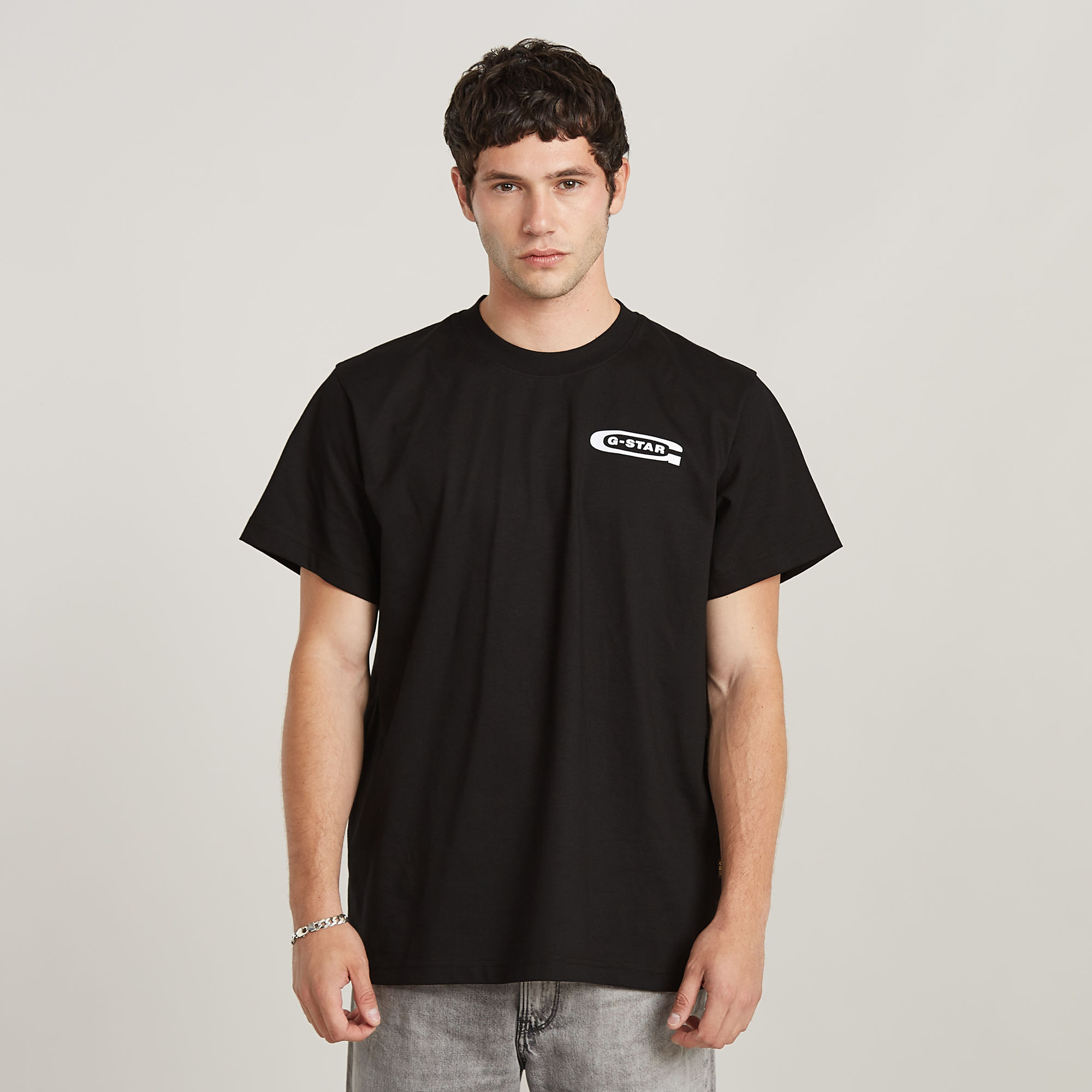 

Old Skool Logo Loose T-Shirt - Black - Men