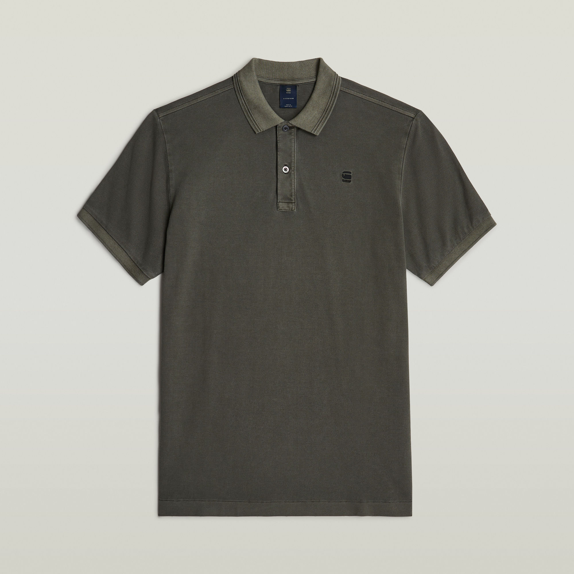 G-Star RAW Dunda Overdyed Slim Polo Grijs Heren