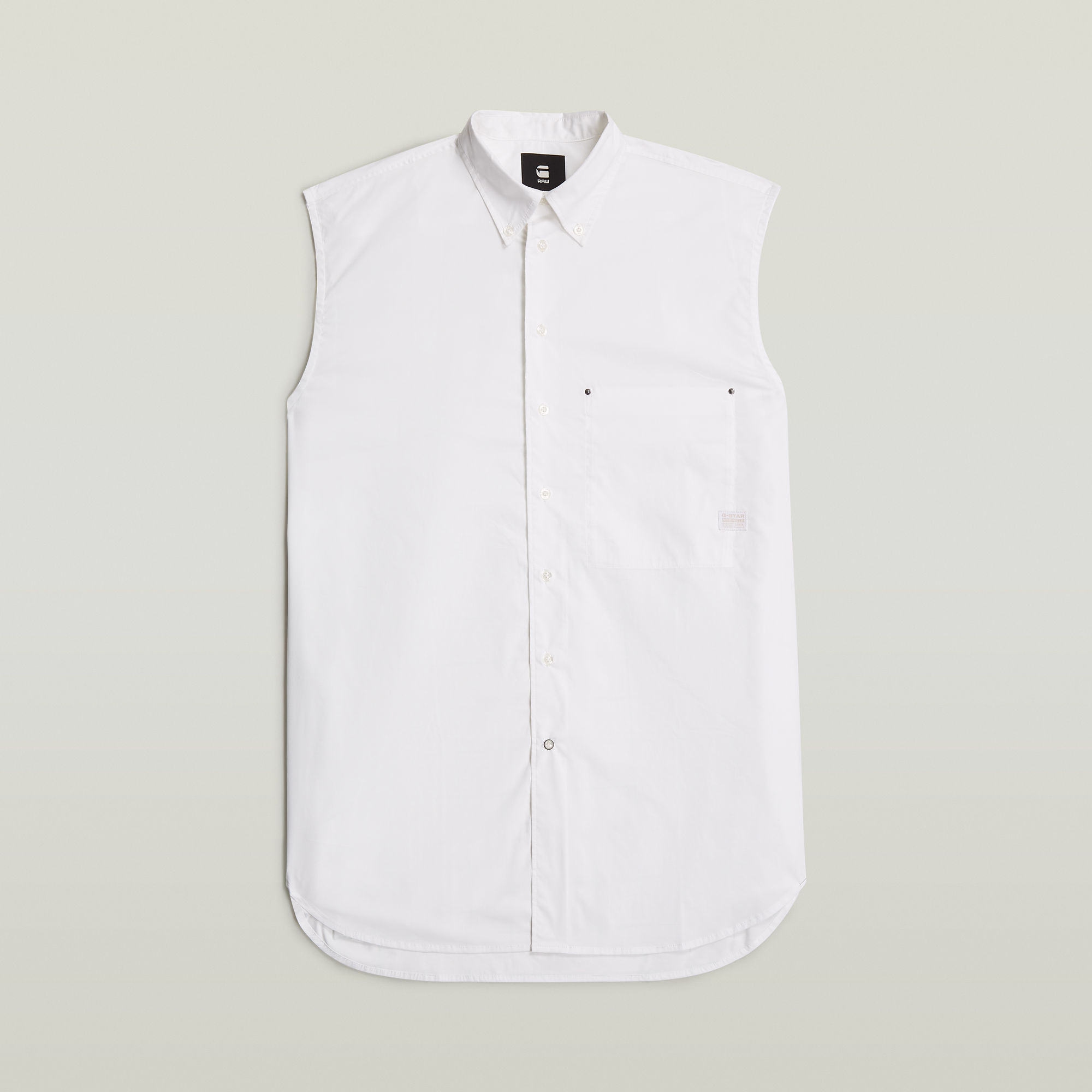 G-Star RAW Sleeveless Oversized Overhemd Wit Dames