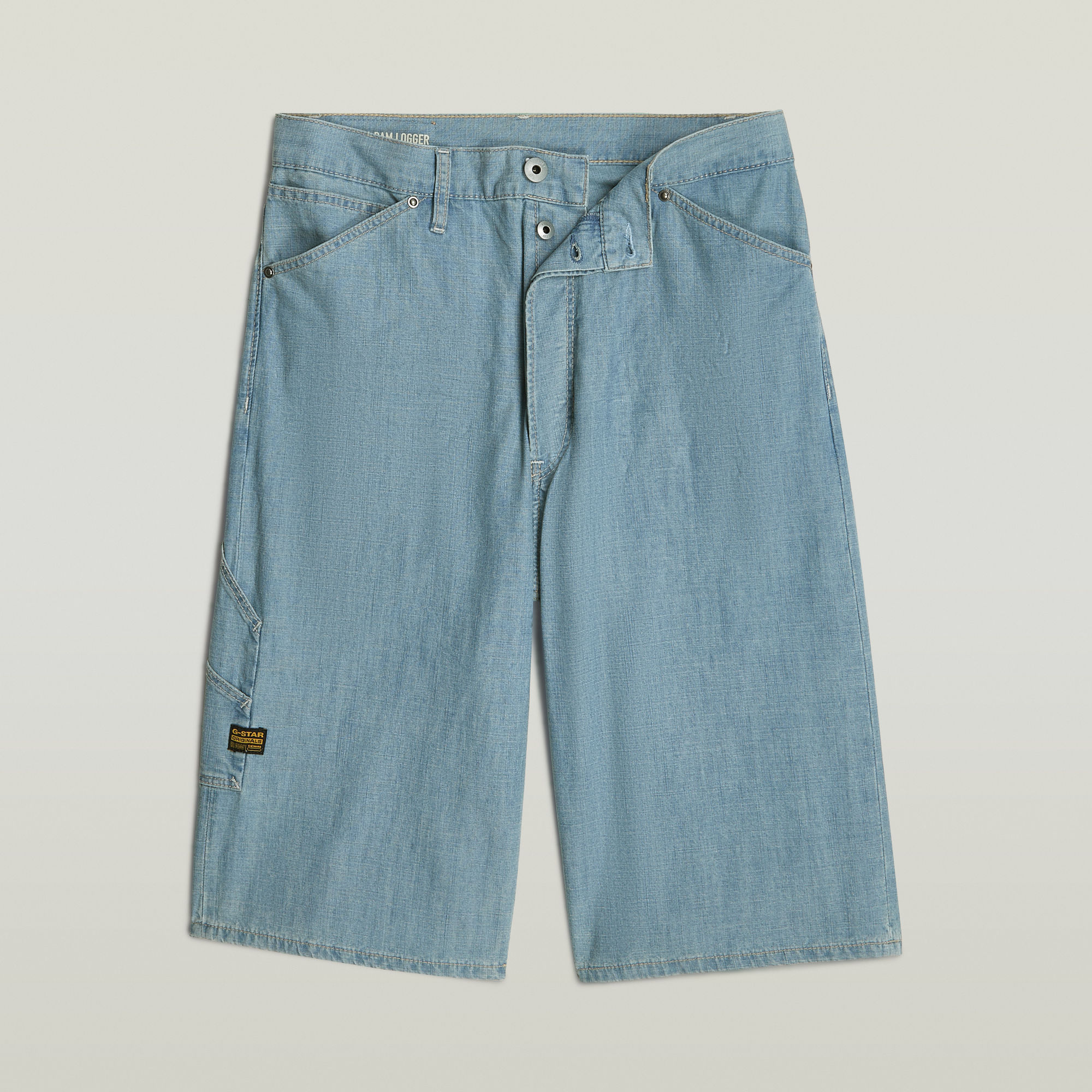 G-Star RAW Bam Logger Short Lichtblauw Heren