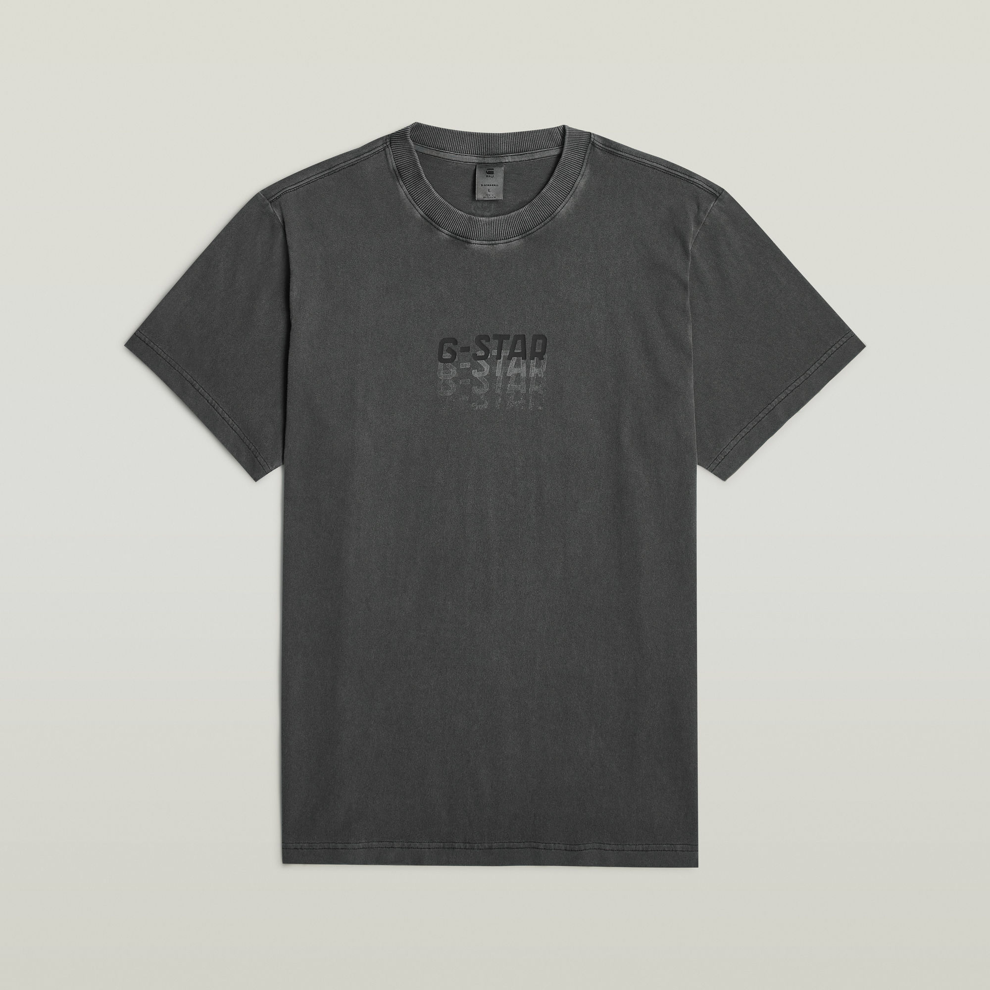 G-Star RAW Multi Logo Overdyed Loose T-Shirt Zwart Heren