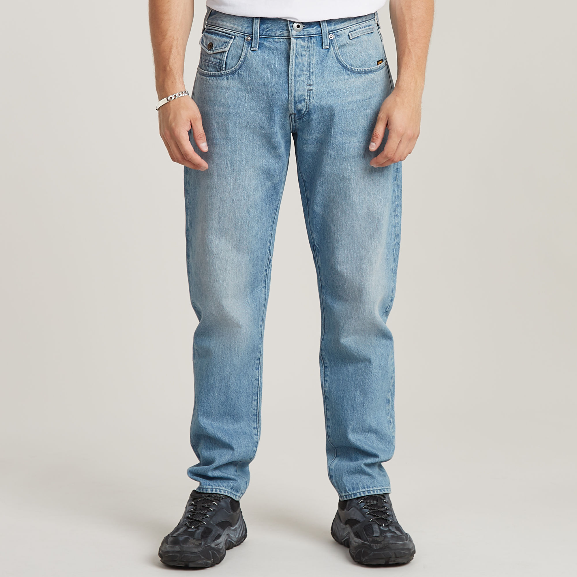 Morry FWD 3D Regular Tapered Jeans - Mittelblau - Herren