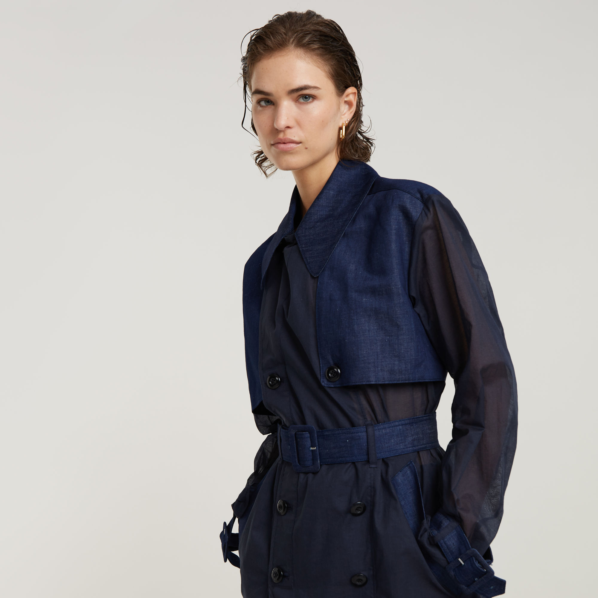 

GSRR Trenchcoat - Donkerblauw - Dames