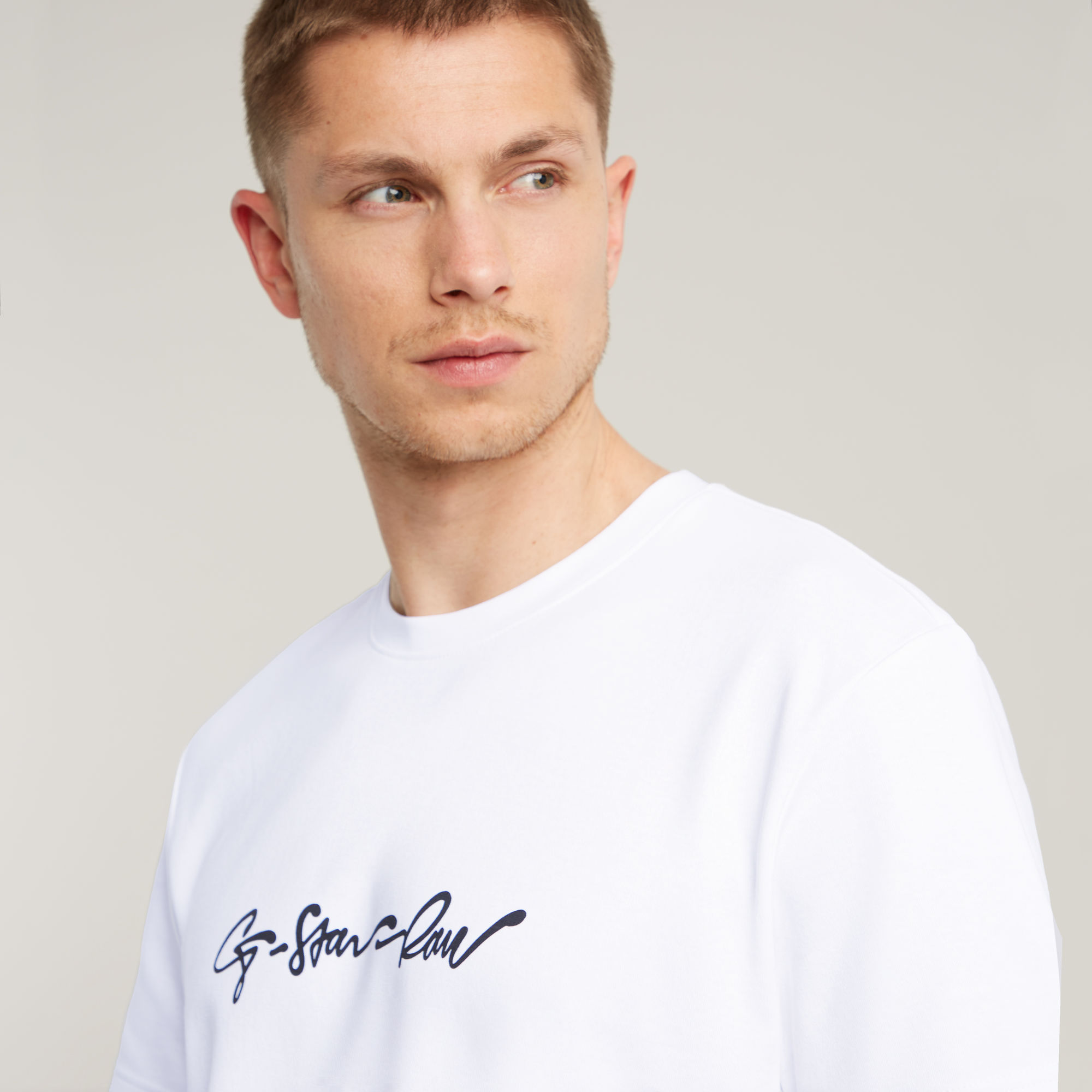 G-Star RAW G-Script T-Shirt Wit Heren