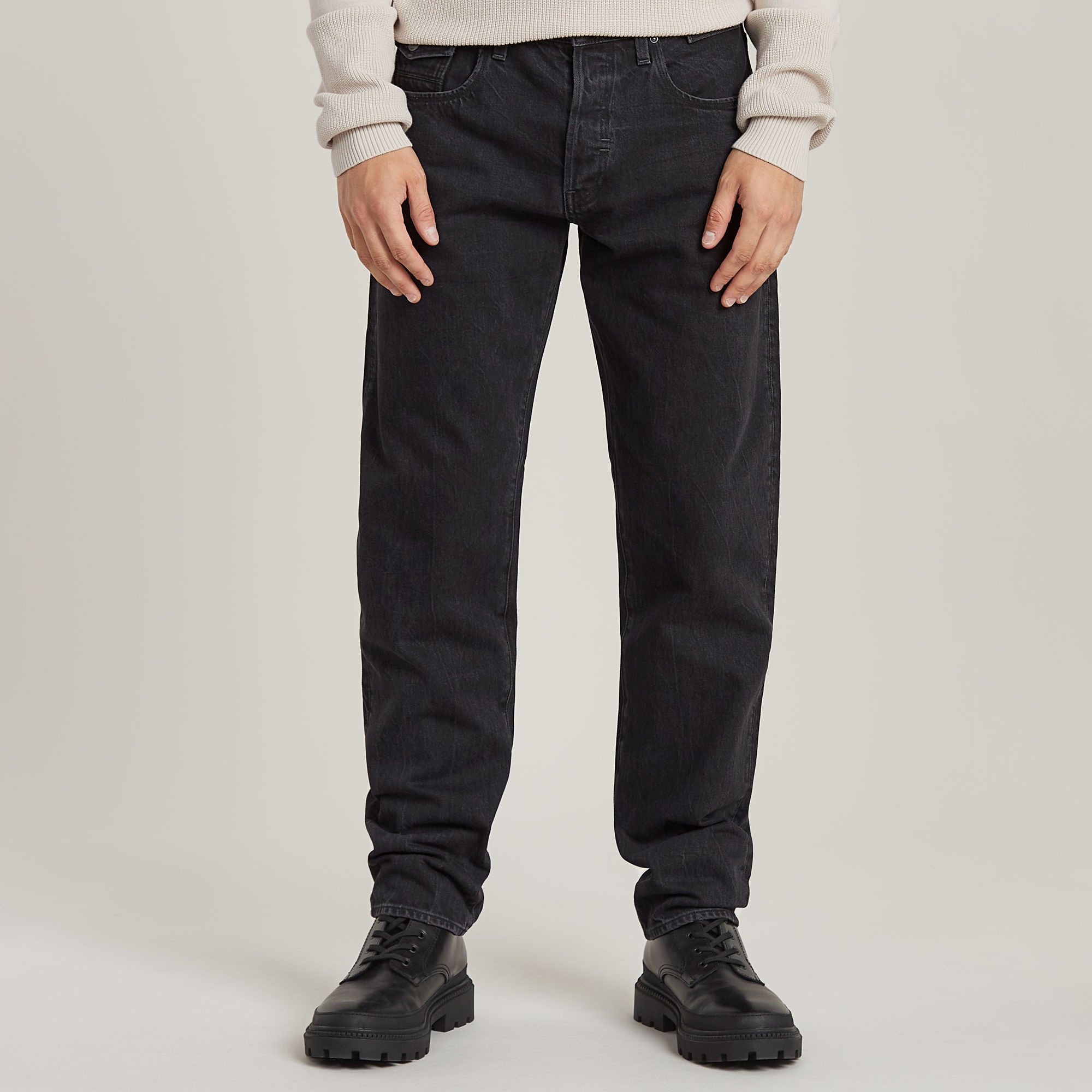 

Morry FWD 3D Regular Tapered Jeans - Black - Men