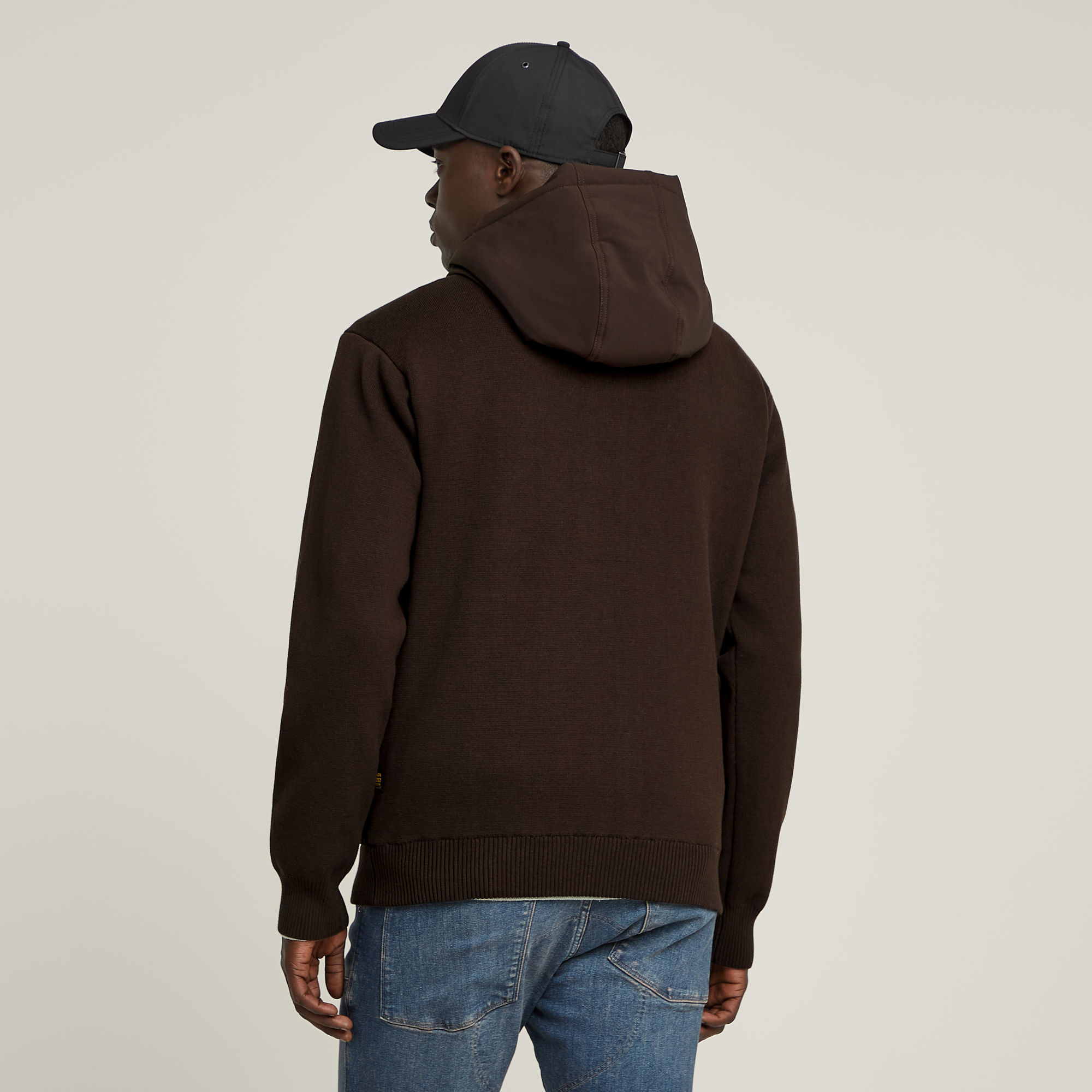 G-Star RAW Alfresco Hoodie Met Rits Bruin Heren