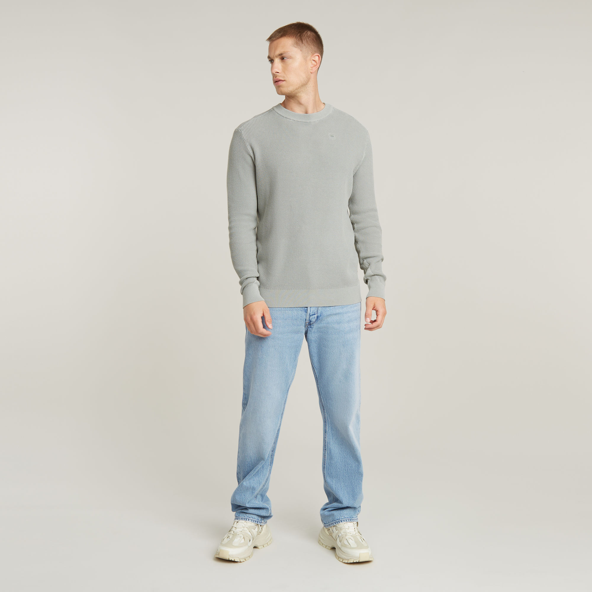 G-Star RAW Serrated Gebreide Trui Grijs Heren