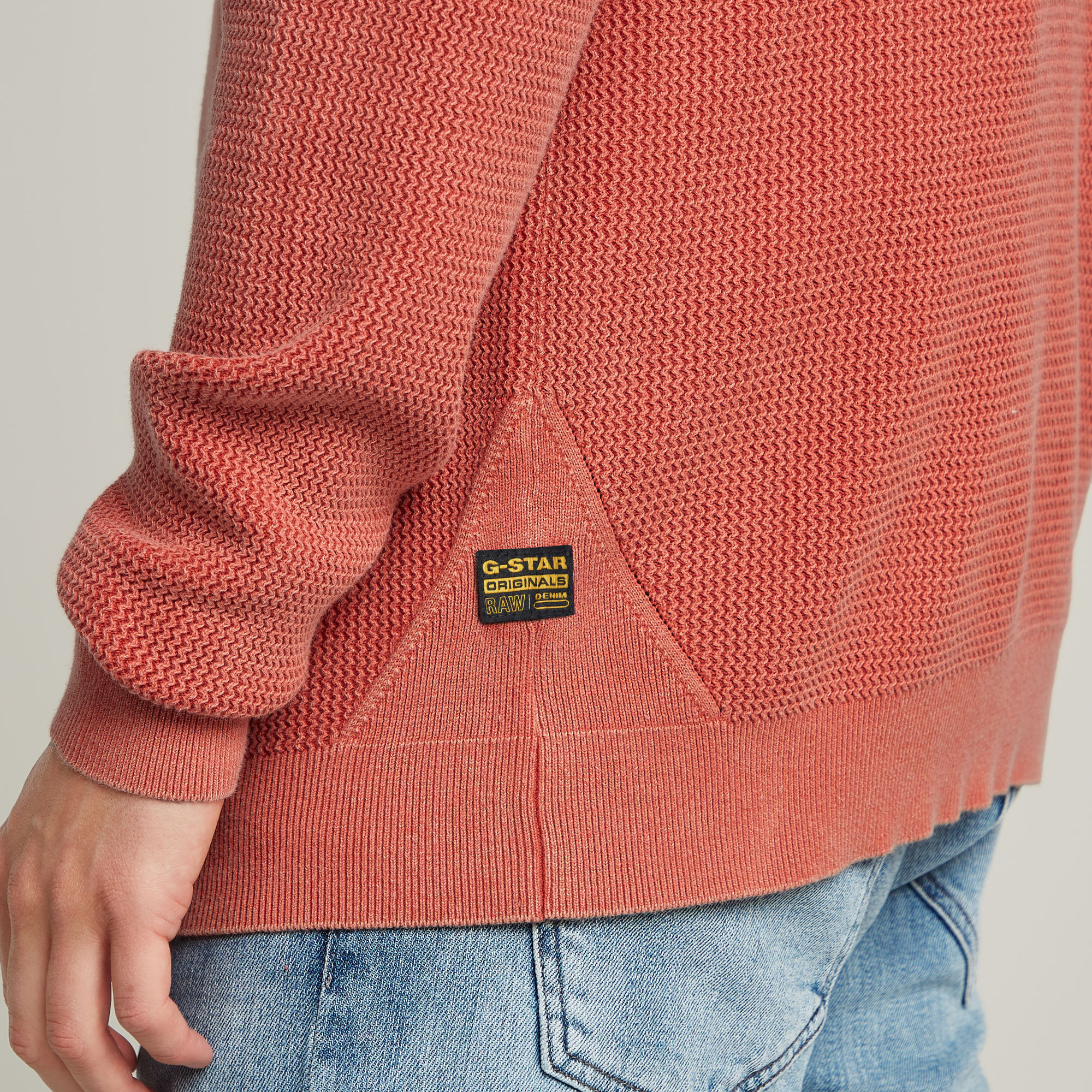 G-Star RAW Serrated Skipper Trui Rood Heren