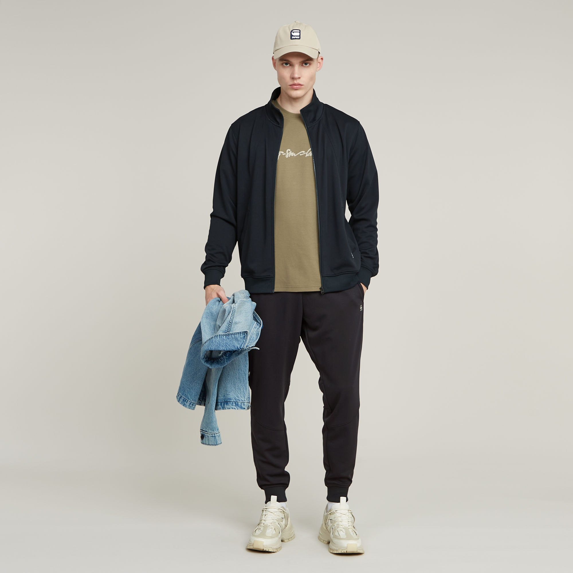 G-Star RAW Motion Tech Tracktop Sweater Donkerblauw Heren