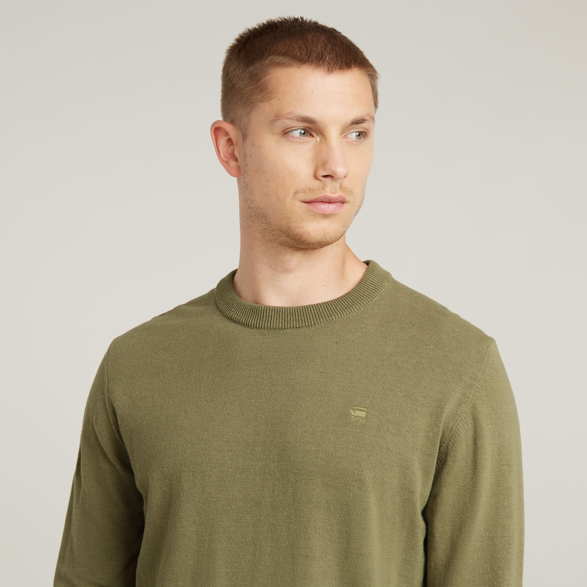 G-Star RAW Premium Core Gebreide Trui Groen Heren