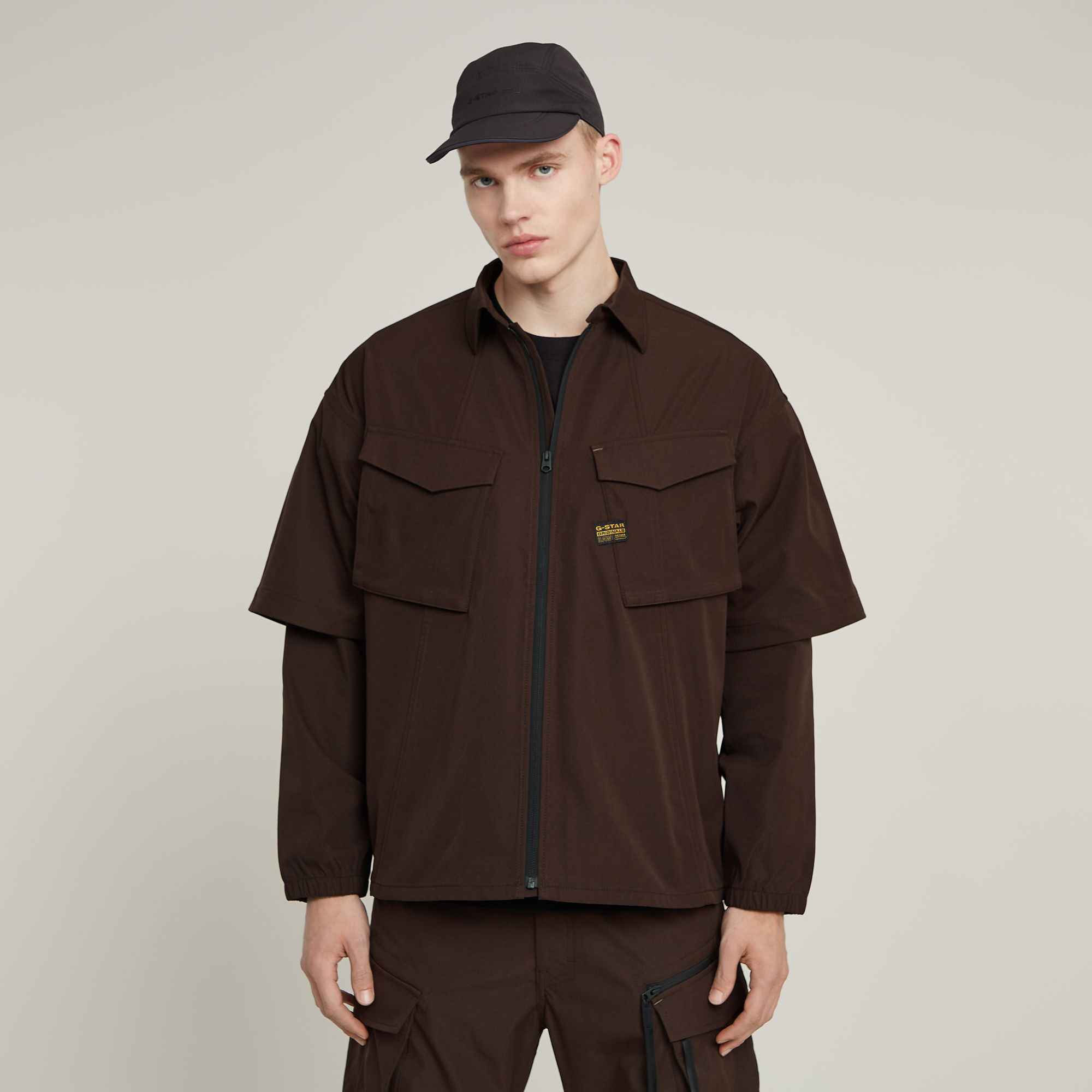 G-Star RAW Modular Relaxed Shirt - Bruin - Heren