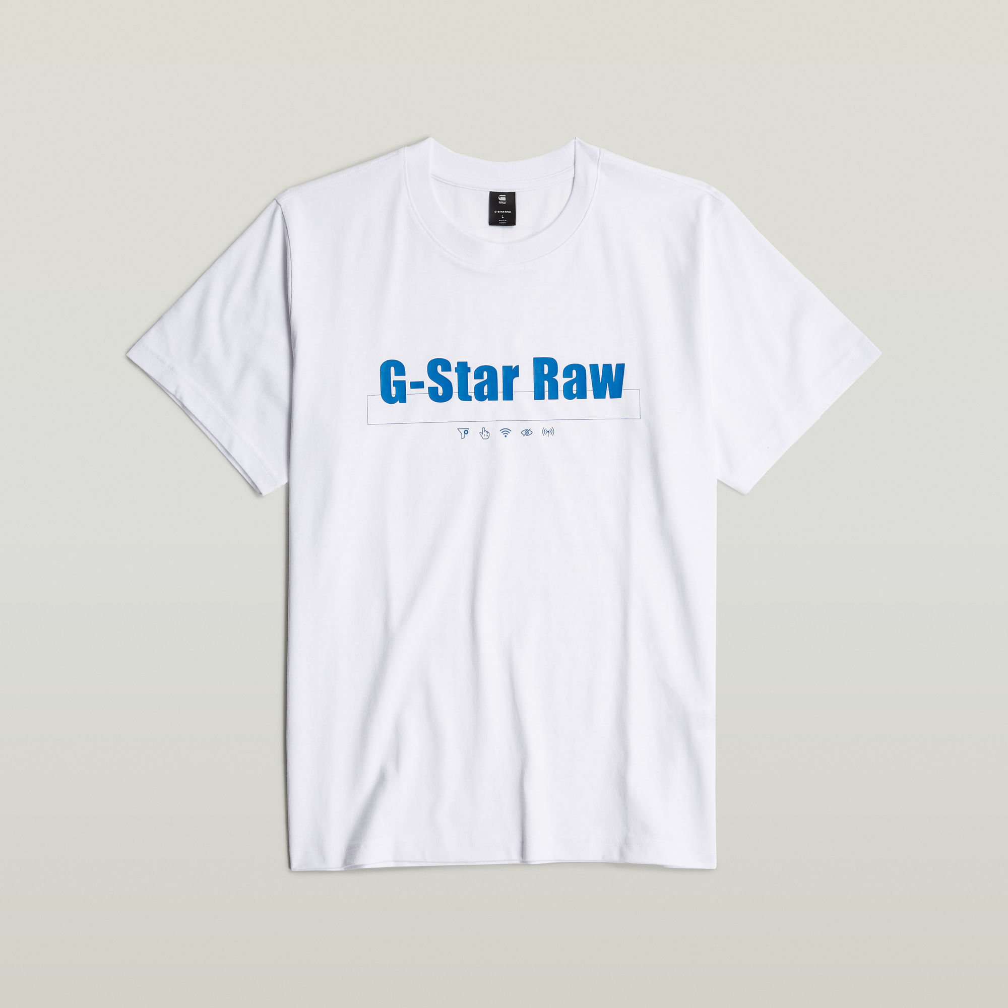 G-Star RAW Symbols Print Loose T-Shirt Wit Heren