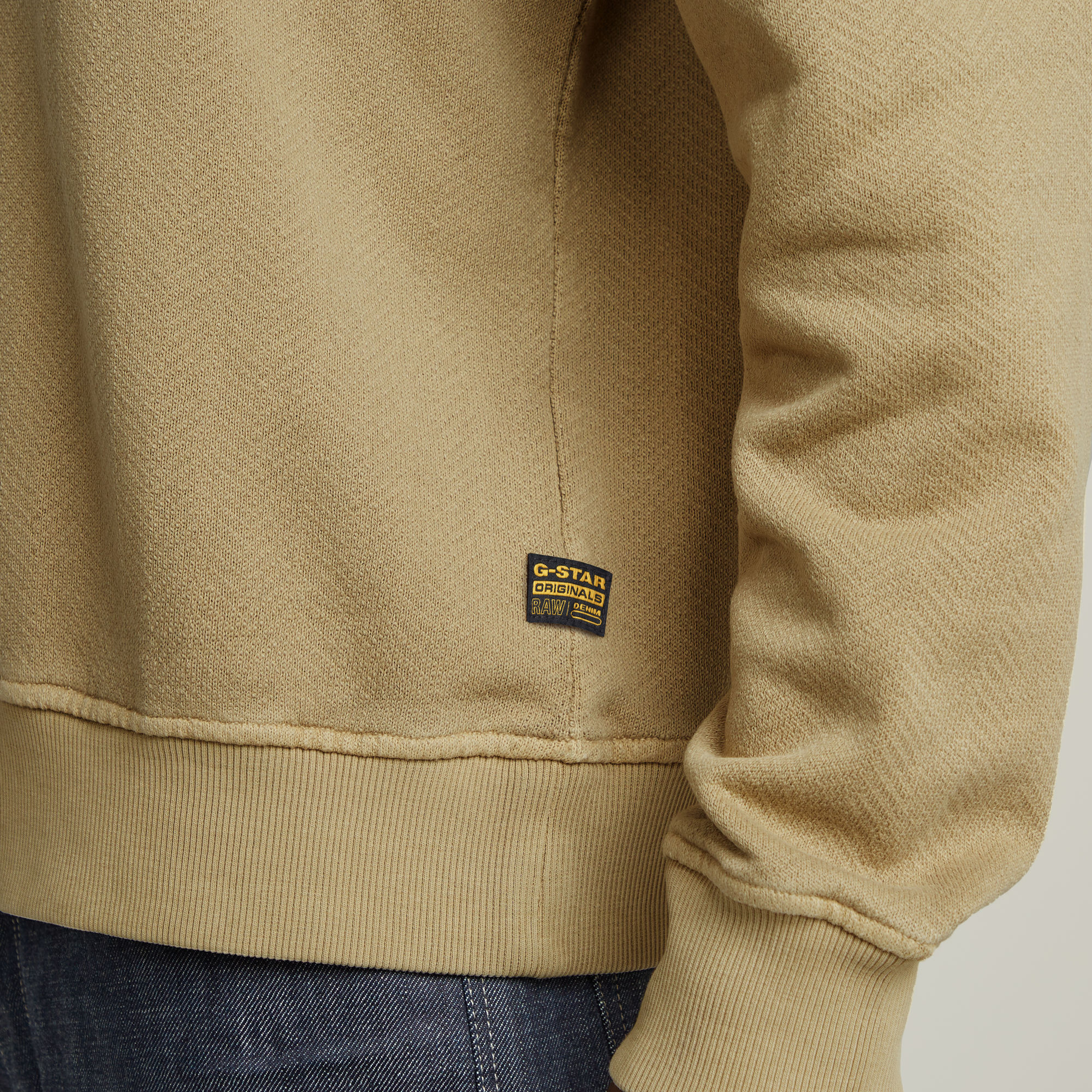 G-Star RAW Washed Relaxed Sweater Beige Heren