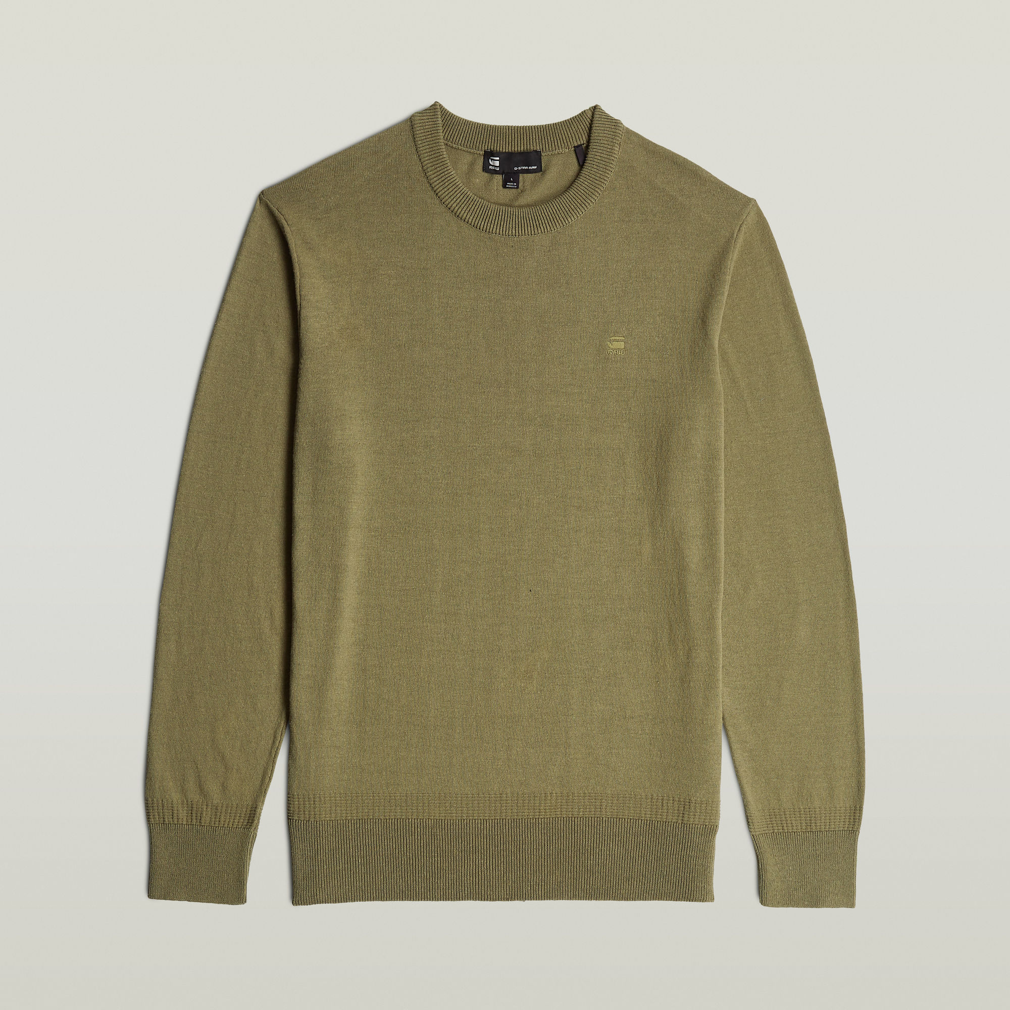 G-Star RAW Premium Core Gebreide Trui Groen Heren