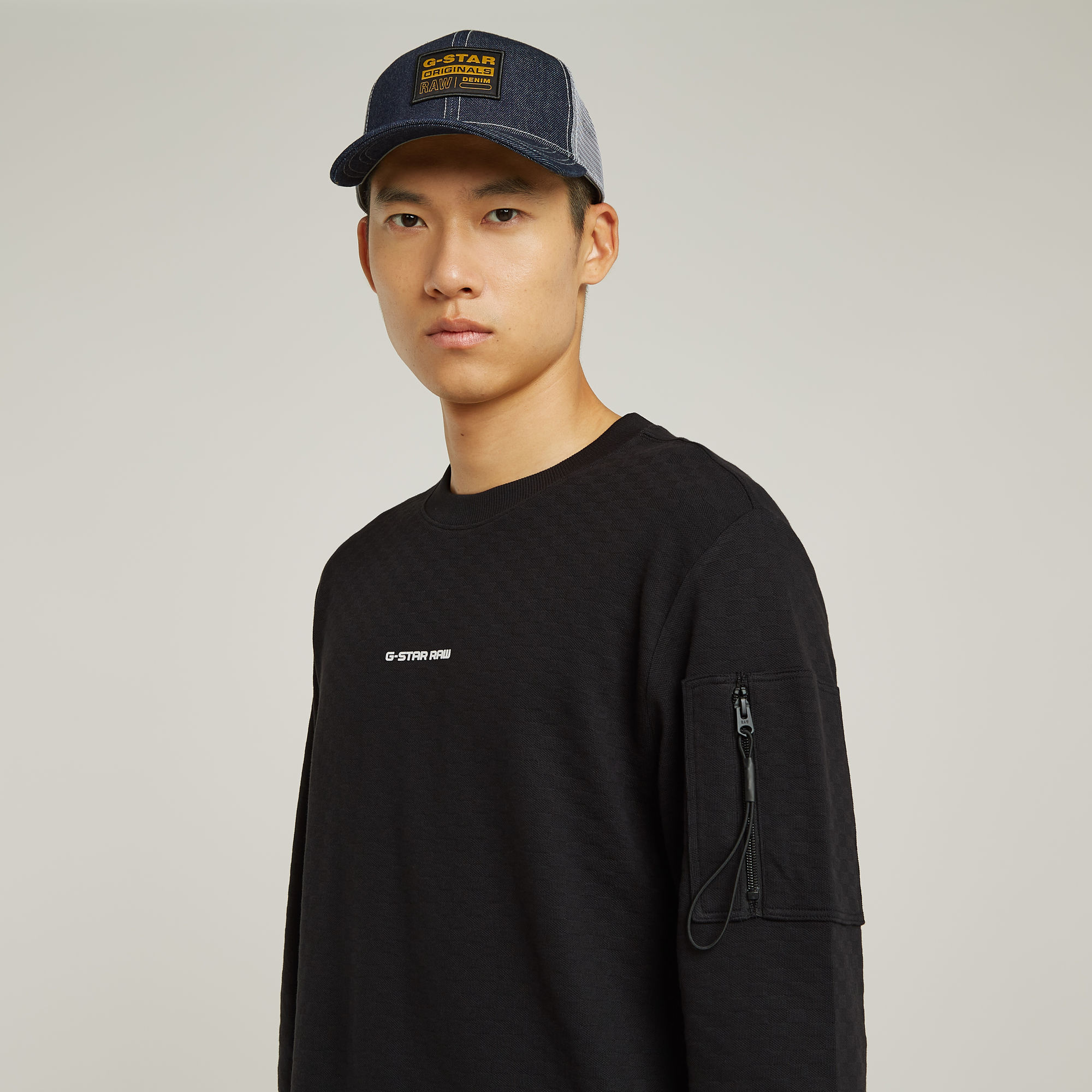 G-Star RAW Checquard Pocket Tweeter Zwart Heren