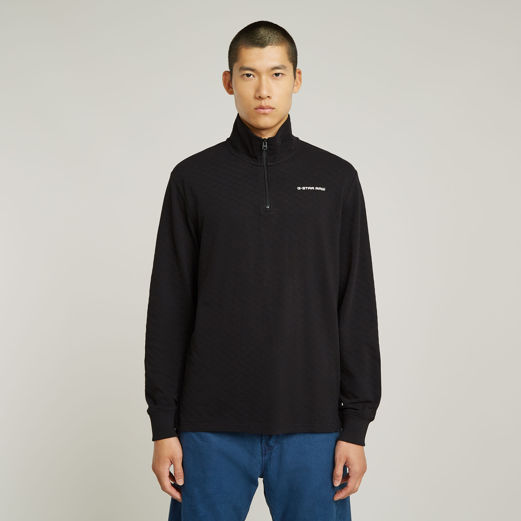 Checquard Tweeter Half Zip - s - G-Star RAW - Modalova