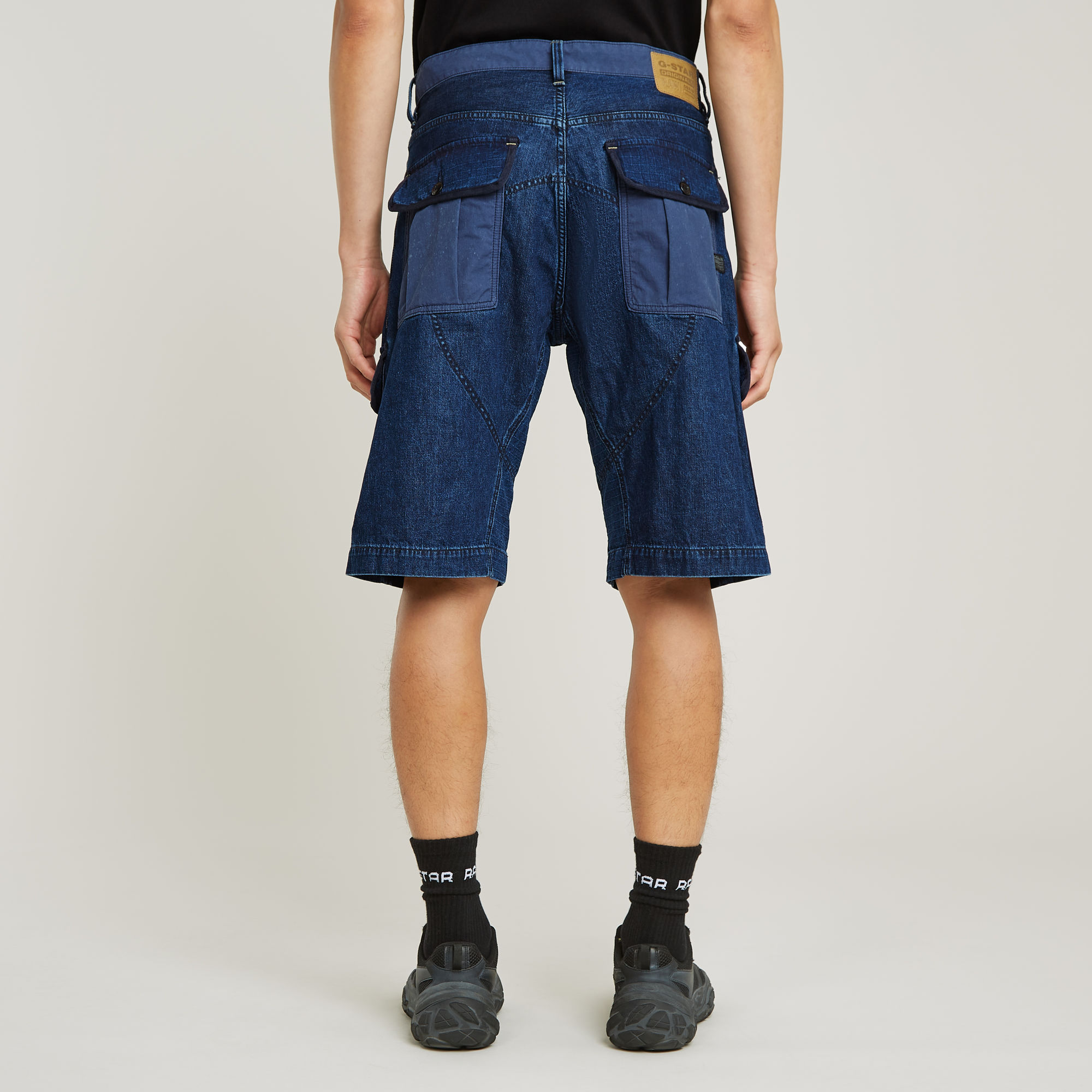 G-Star RAW Bend 3D Cargo Short Fabric Mix Donkerblauw Heren