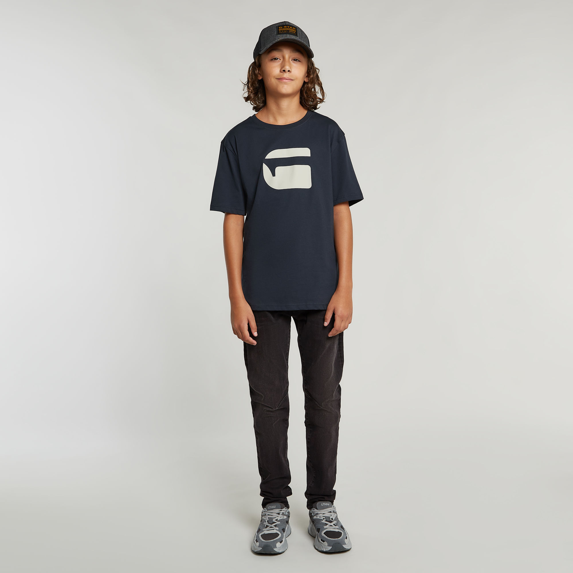 G-Star RAW Jongens T-Shirt Loose Donkerblauw jongens