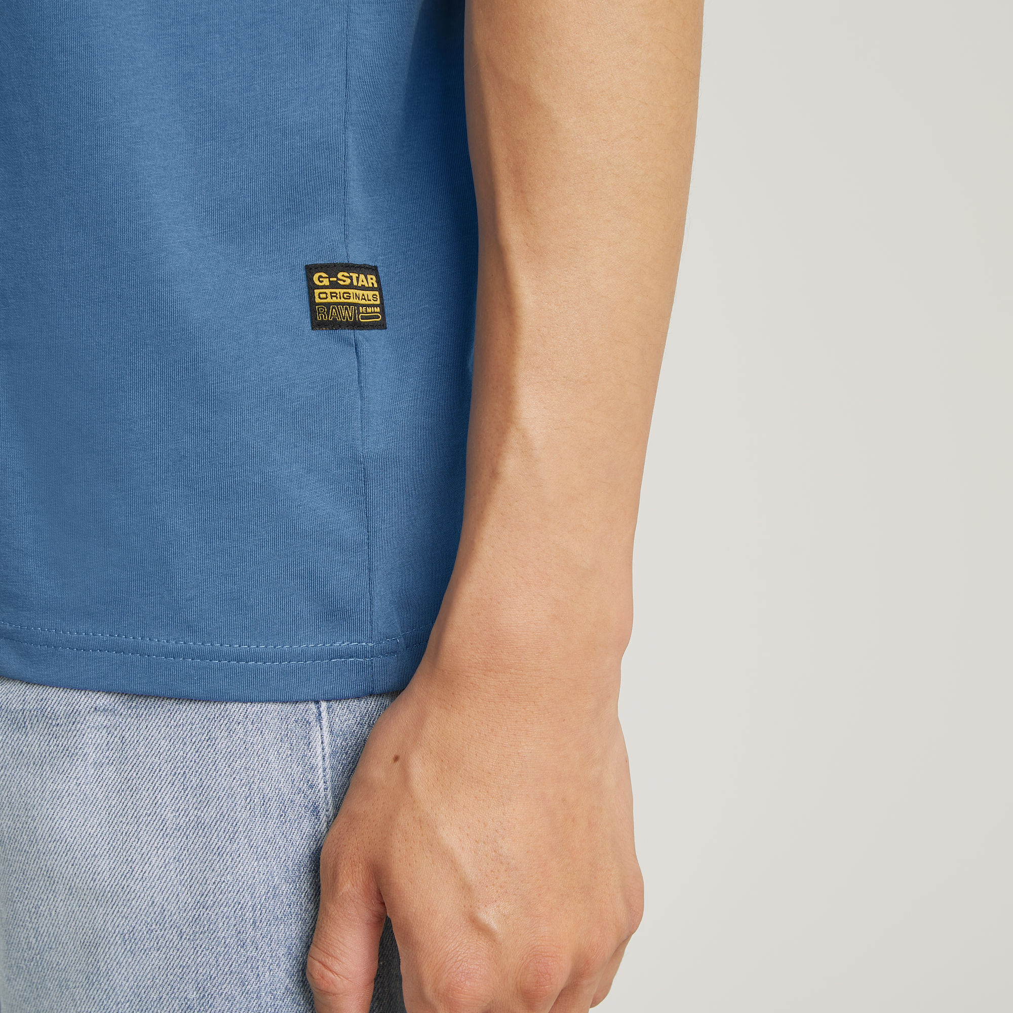 G-Star RAW Base-S T-Shirt Midden blauw Heren
