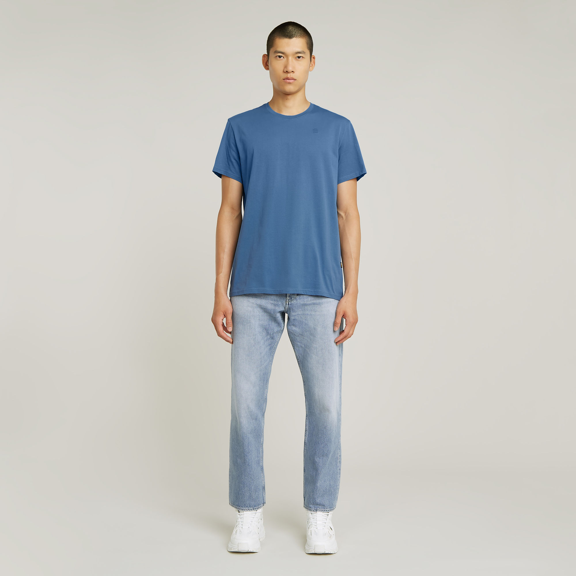 G-Star RAW Base-S T-Shirt Midden blauw Heren