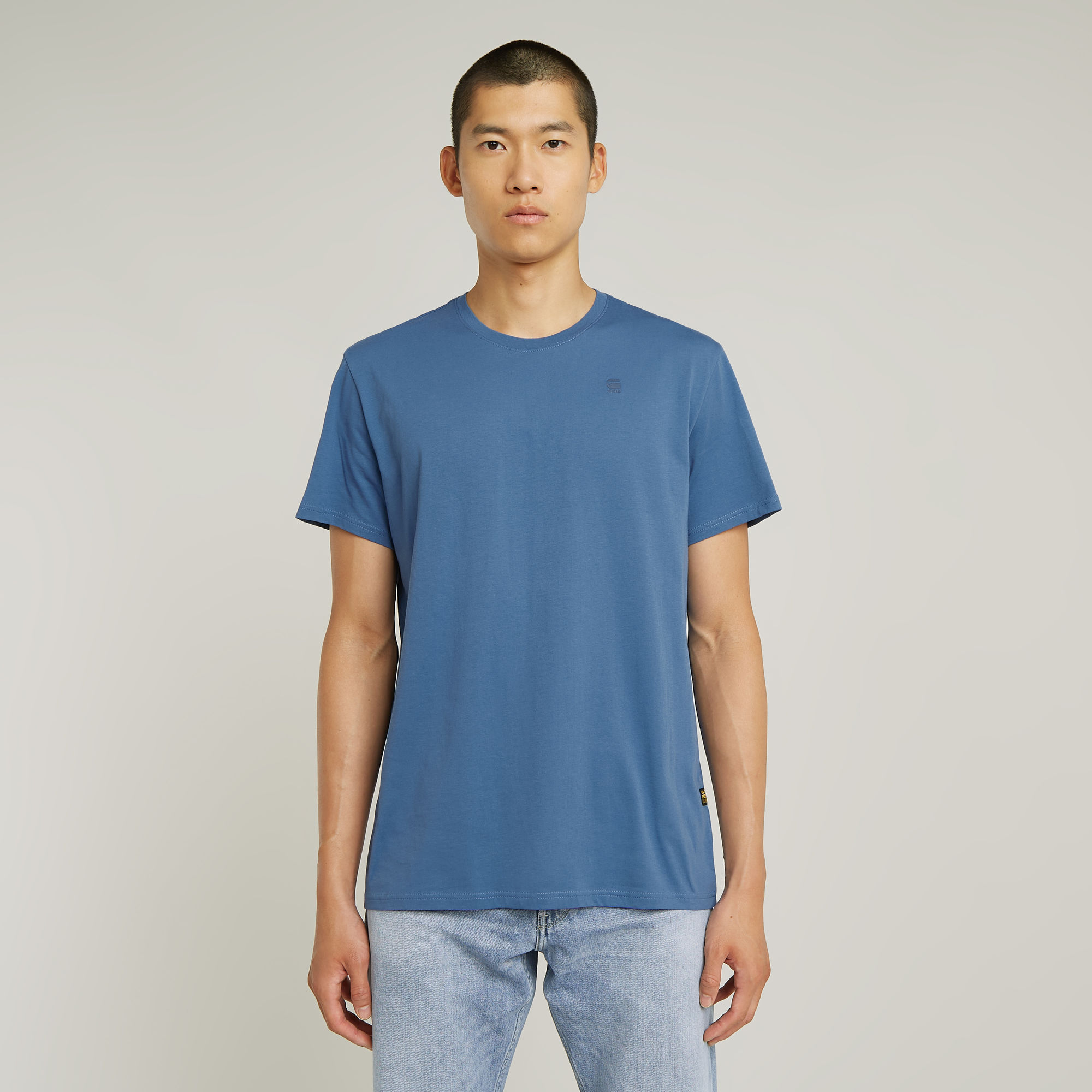 G-Star RAW Base-S T-Shirt Midden blauw Heren