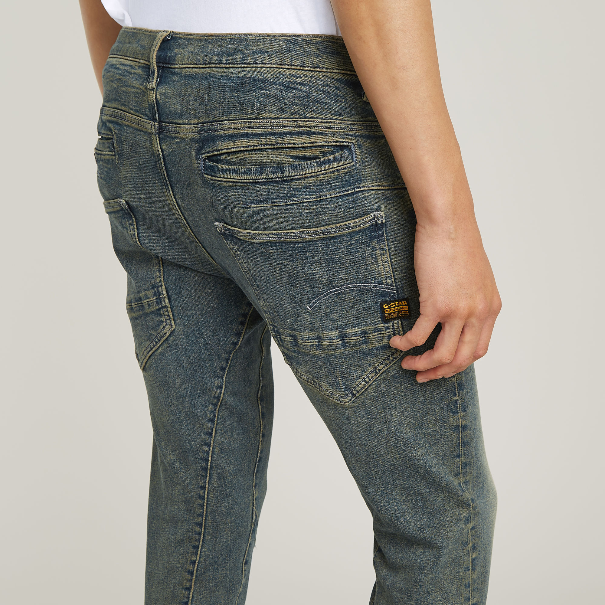 G-Star RAW D-Staq 3D Slim Jeans Donkerblauw Heren