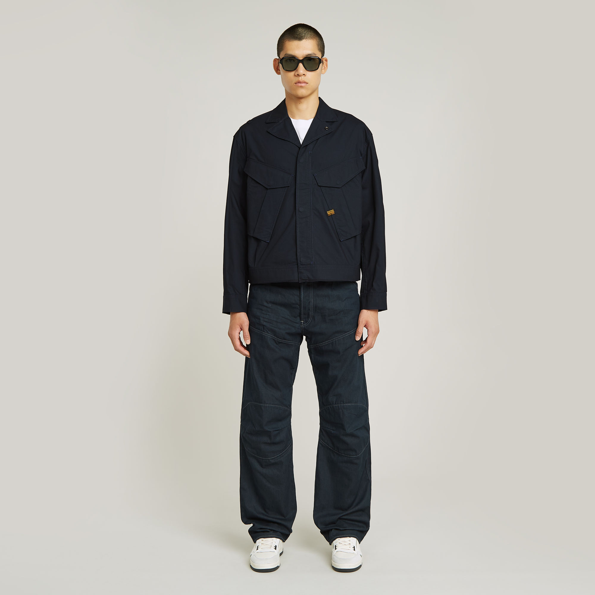 G-Star RAW Rovic Trucker Jack Donkerblauw Heren