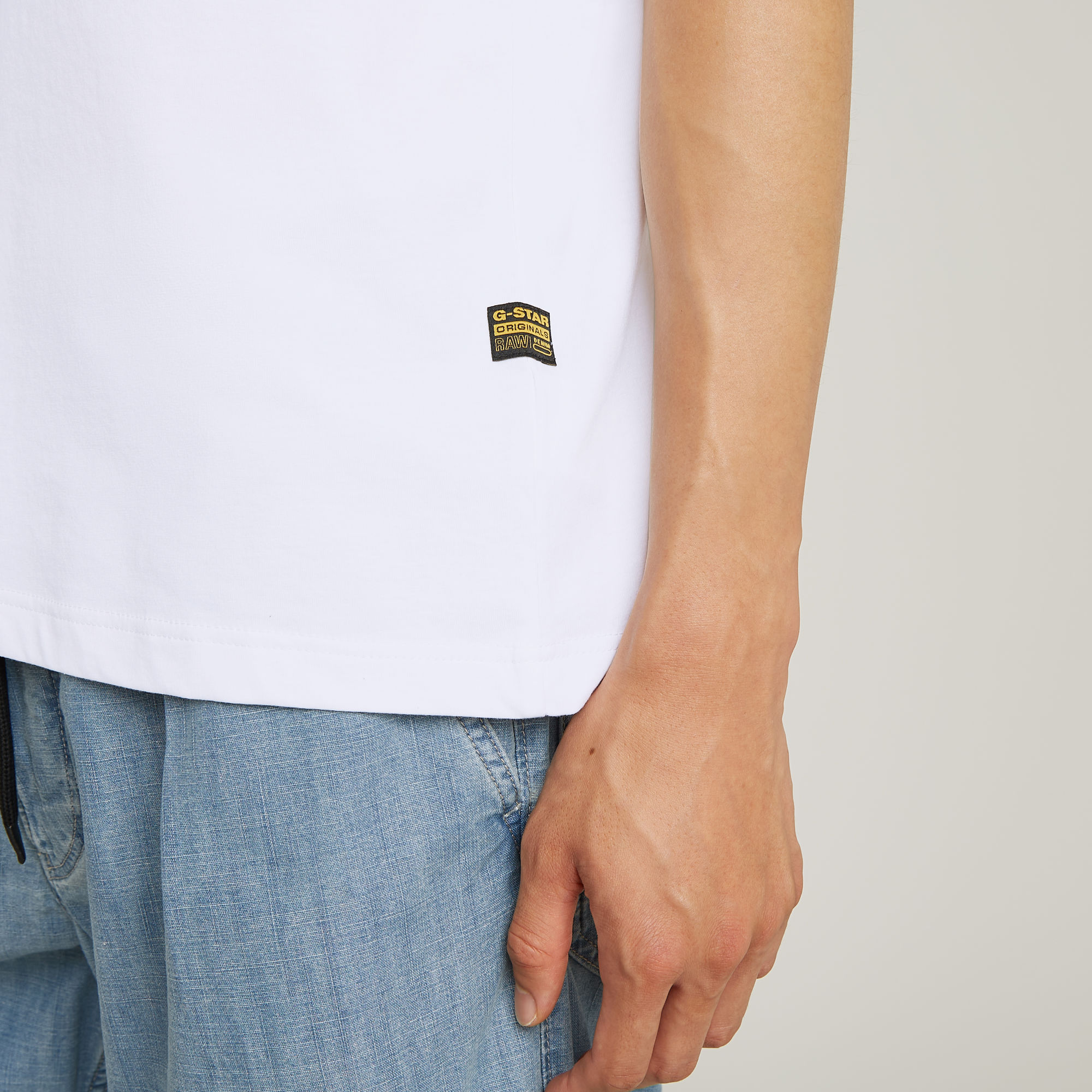G-Star RAW Flyer Graphic T-Shirt Wit Heren