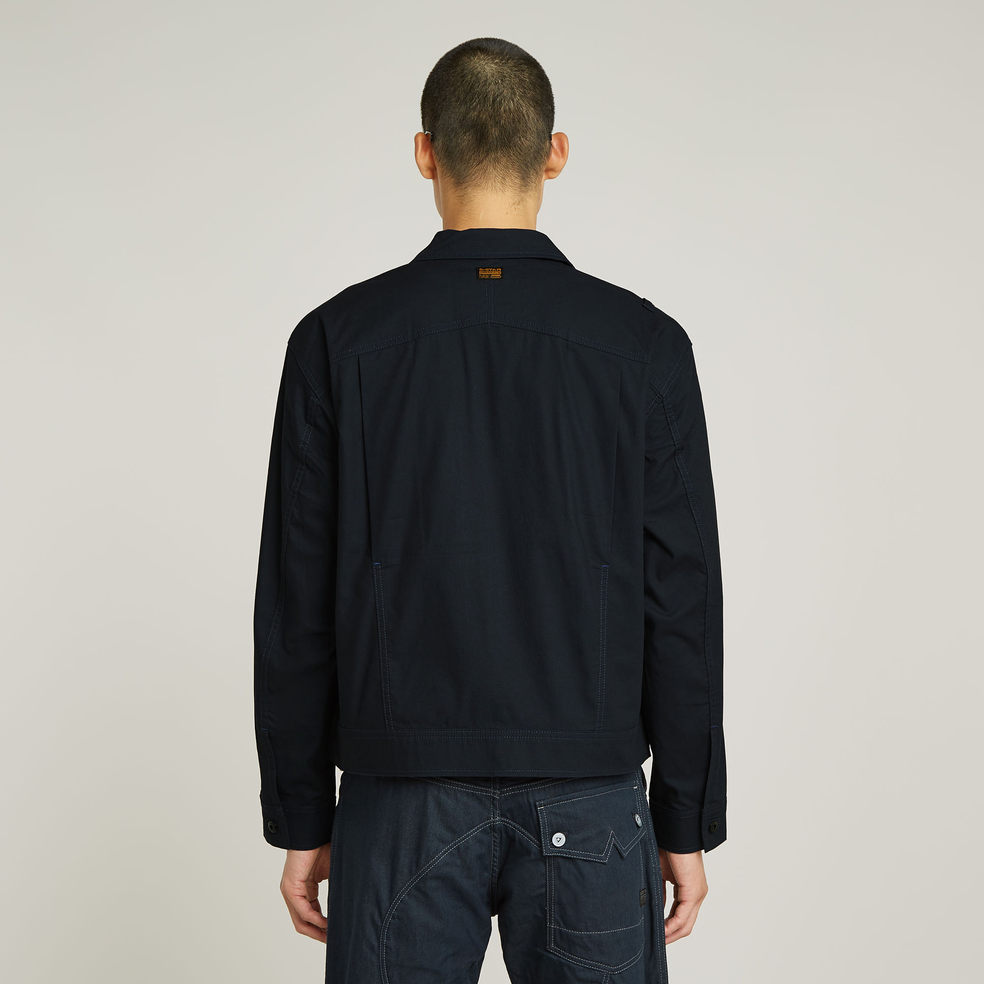G-Star RAW Rovic Trucker Jack Donkerblauw Heren