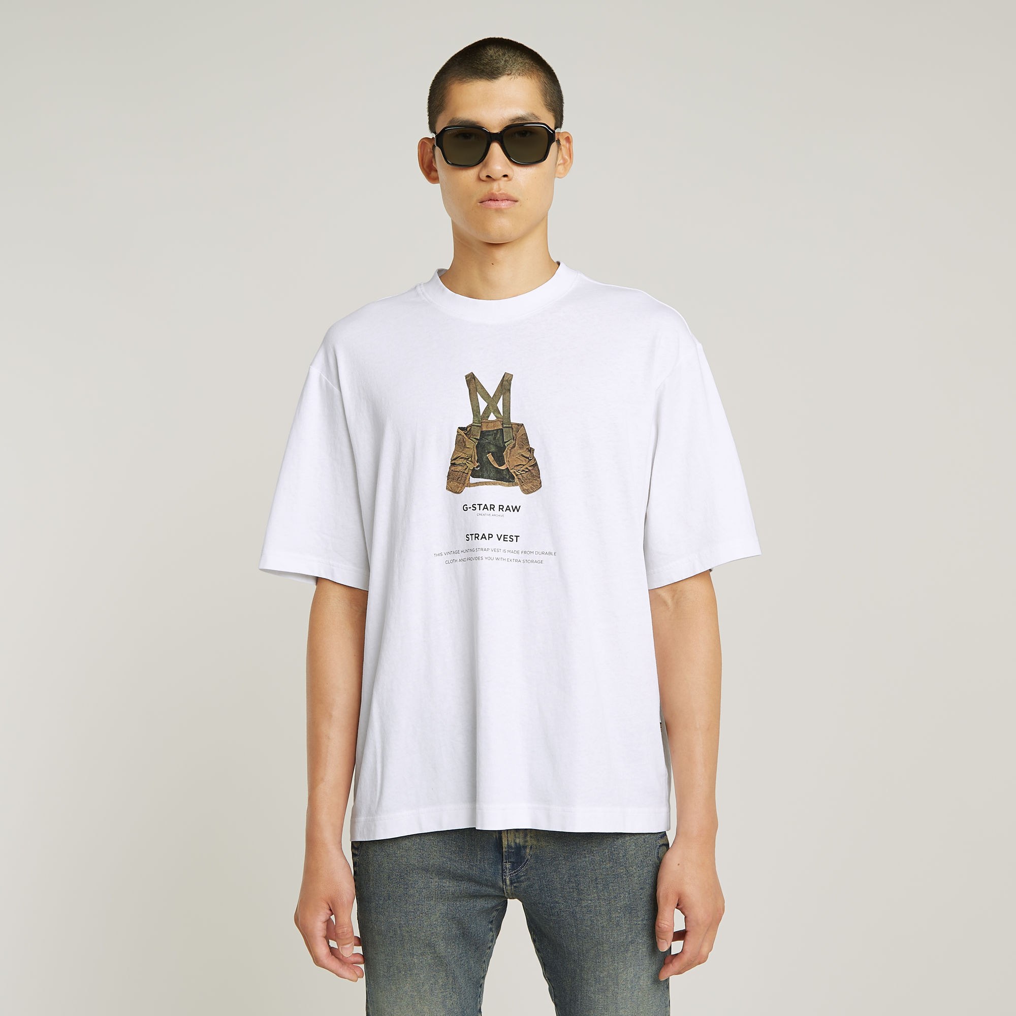 

Archive Print Boxy T-Shirt - Anders - Heren