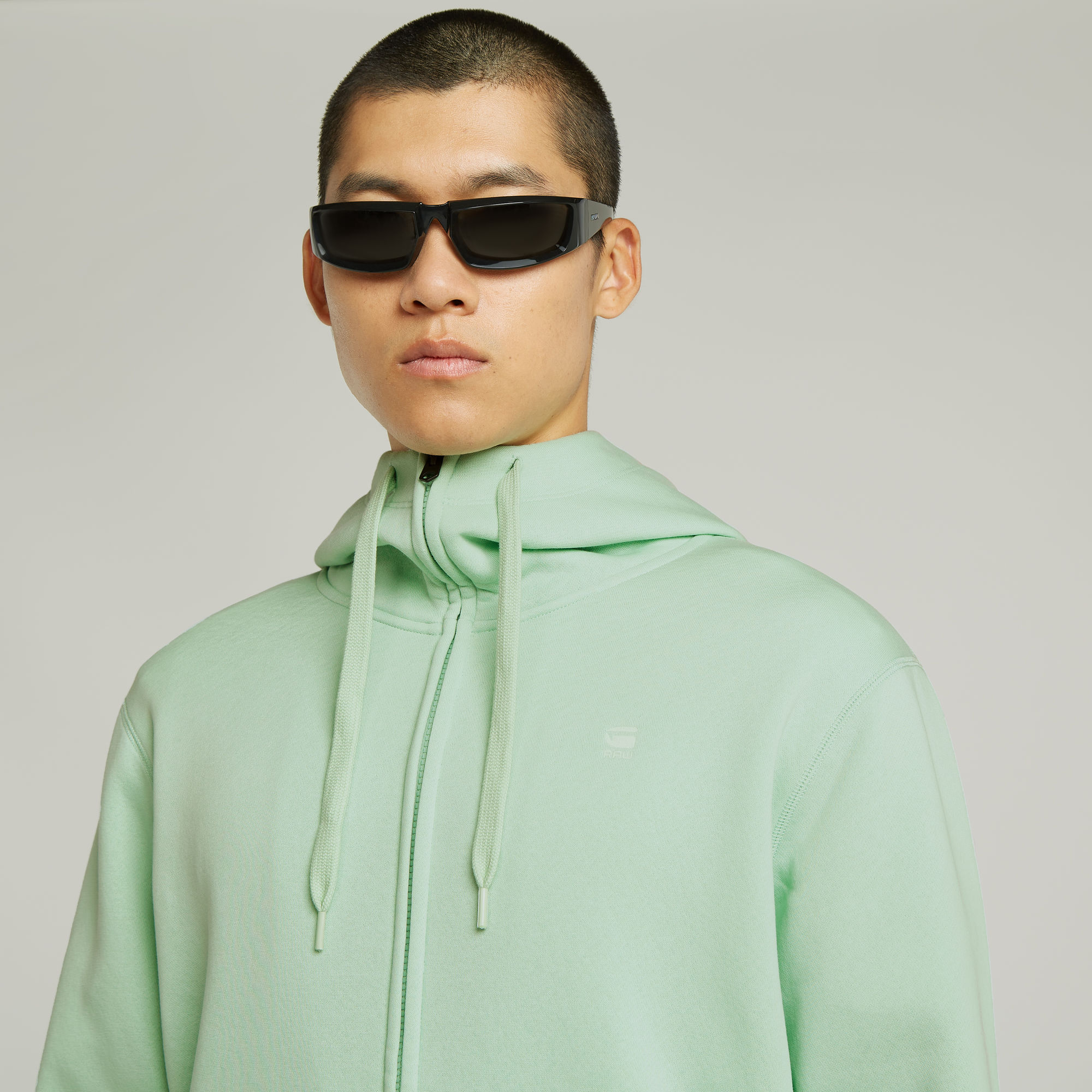 G-Star RAW Premium Core Sweater met rits Groen Heren