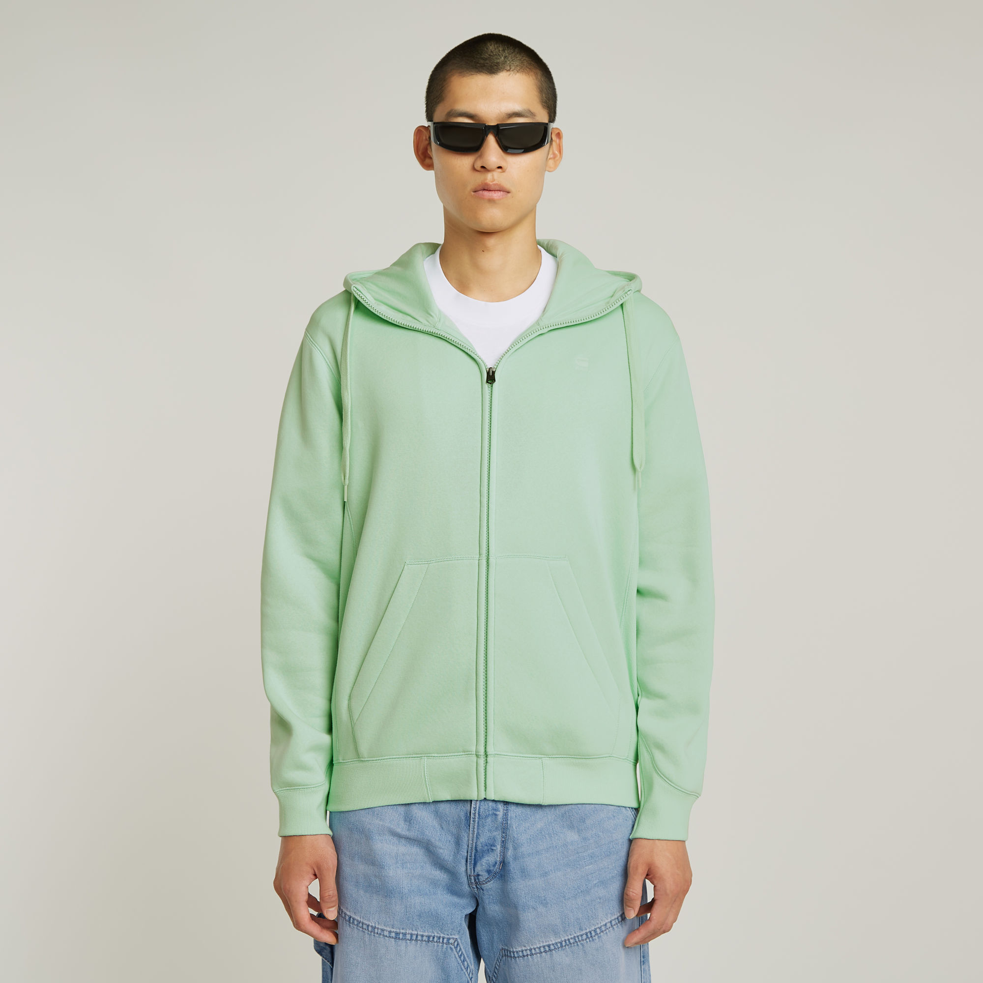 

Premium Core Sweater met rits - Groen - Heren