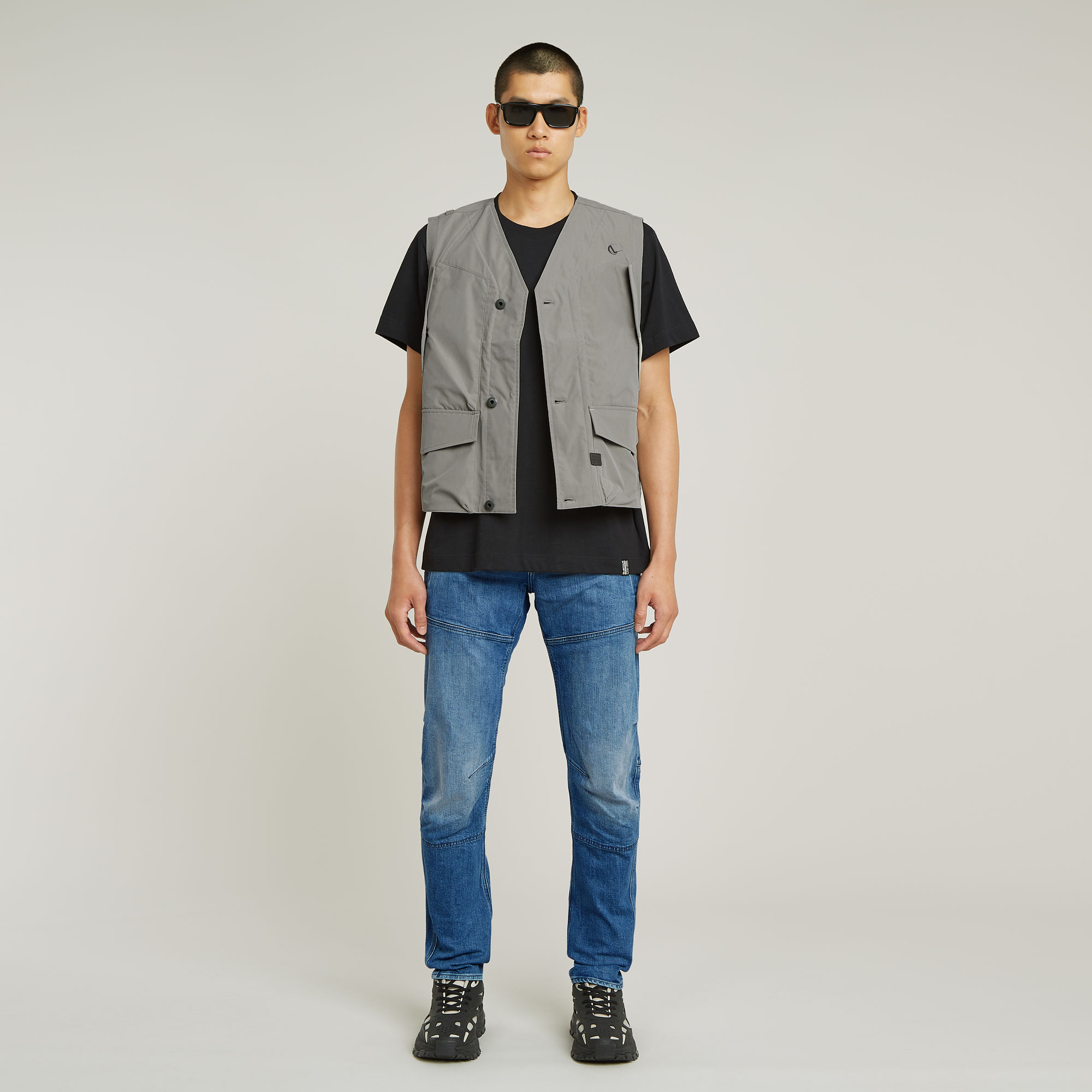 G-Star RAW Mouwloos Jack utility Beige Heren