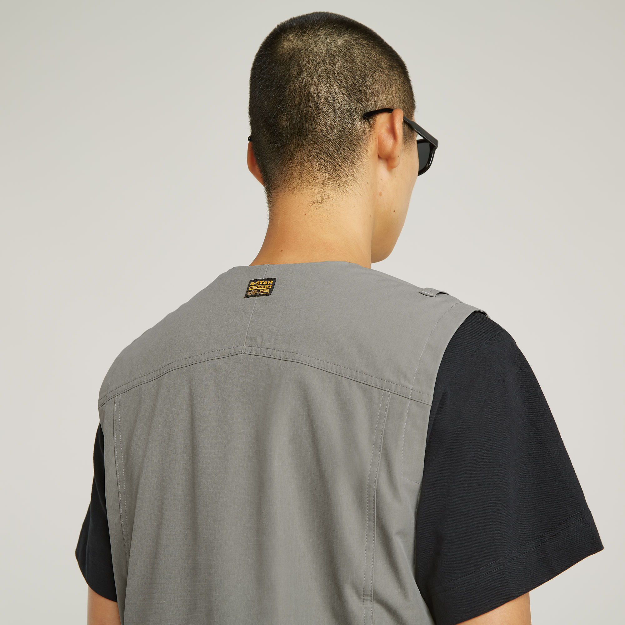 G-Star RAW Mouwloos Jack utility Beige Heren