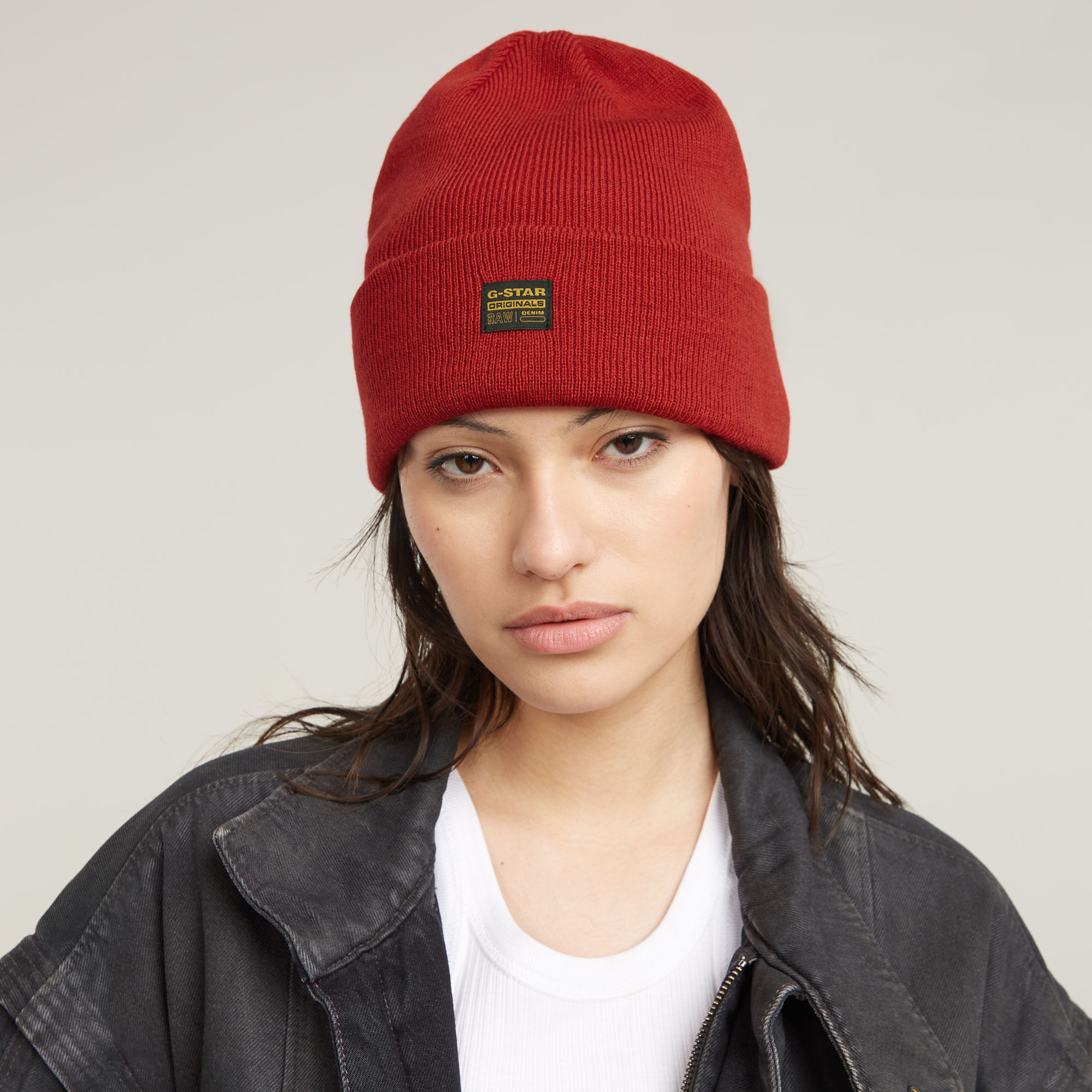 G-Star RAW Effo Long Beanie Rood Heren
