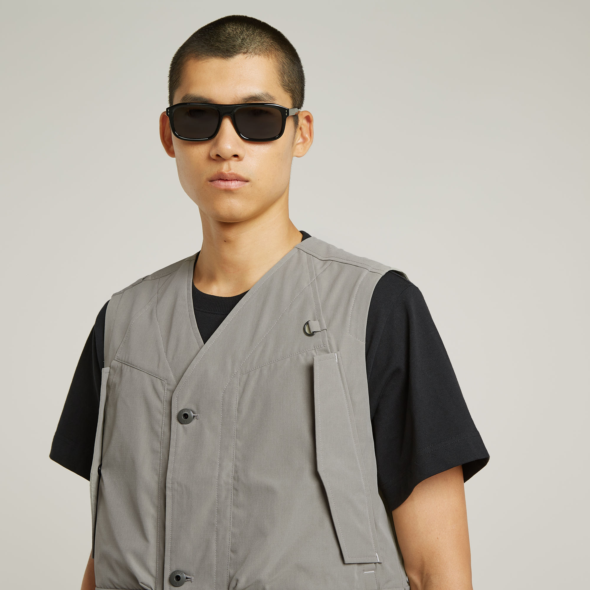 G-Star RAW Mouwloos Jack utility Beige Heren