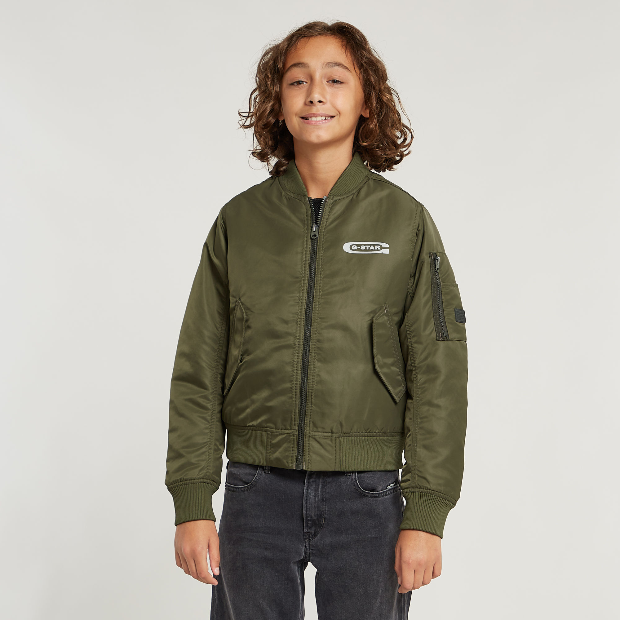 

Boys Bomber Jacket - Green - boys