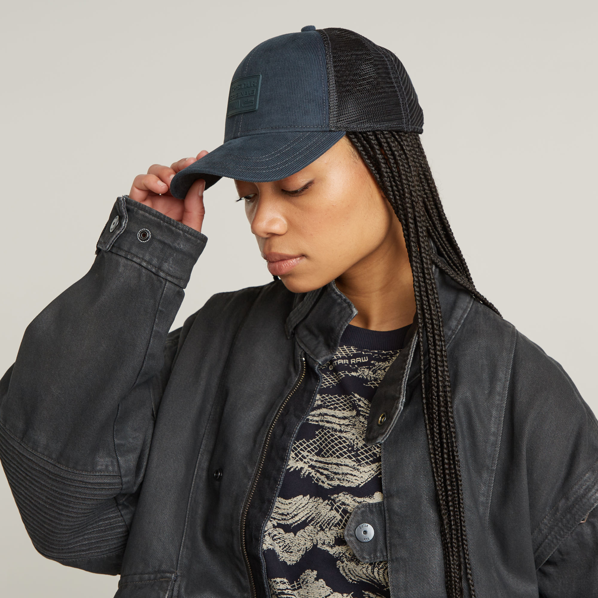 G-Star RAW Embro Baseball Trucker Cap Donkerblauw Heren