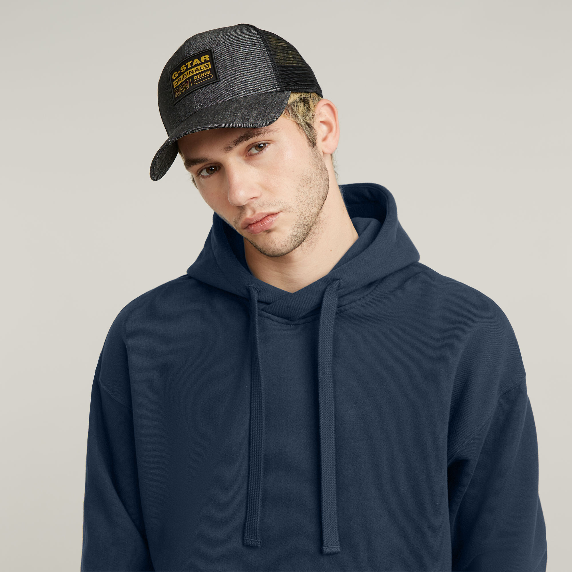 G-Star RAW Denim Embro Baseball Trucker Cap Donkerblauw Heren