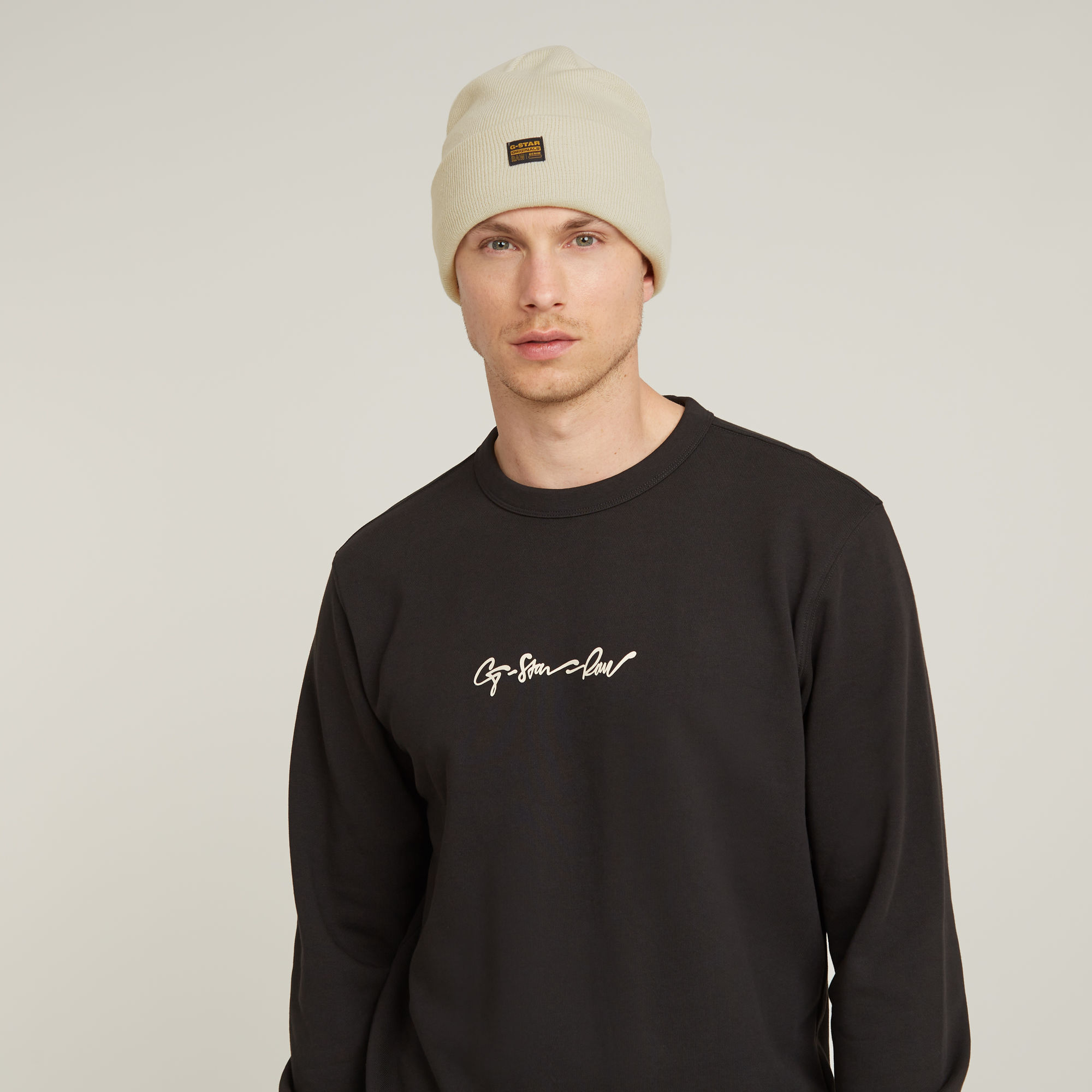 G-Star RAW Effo Long Beanie Wit Heren