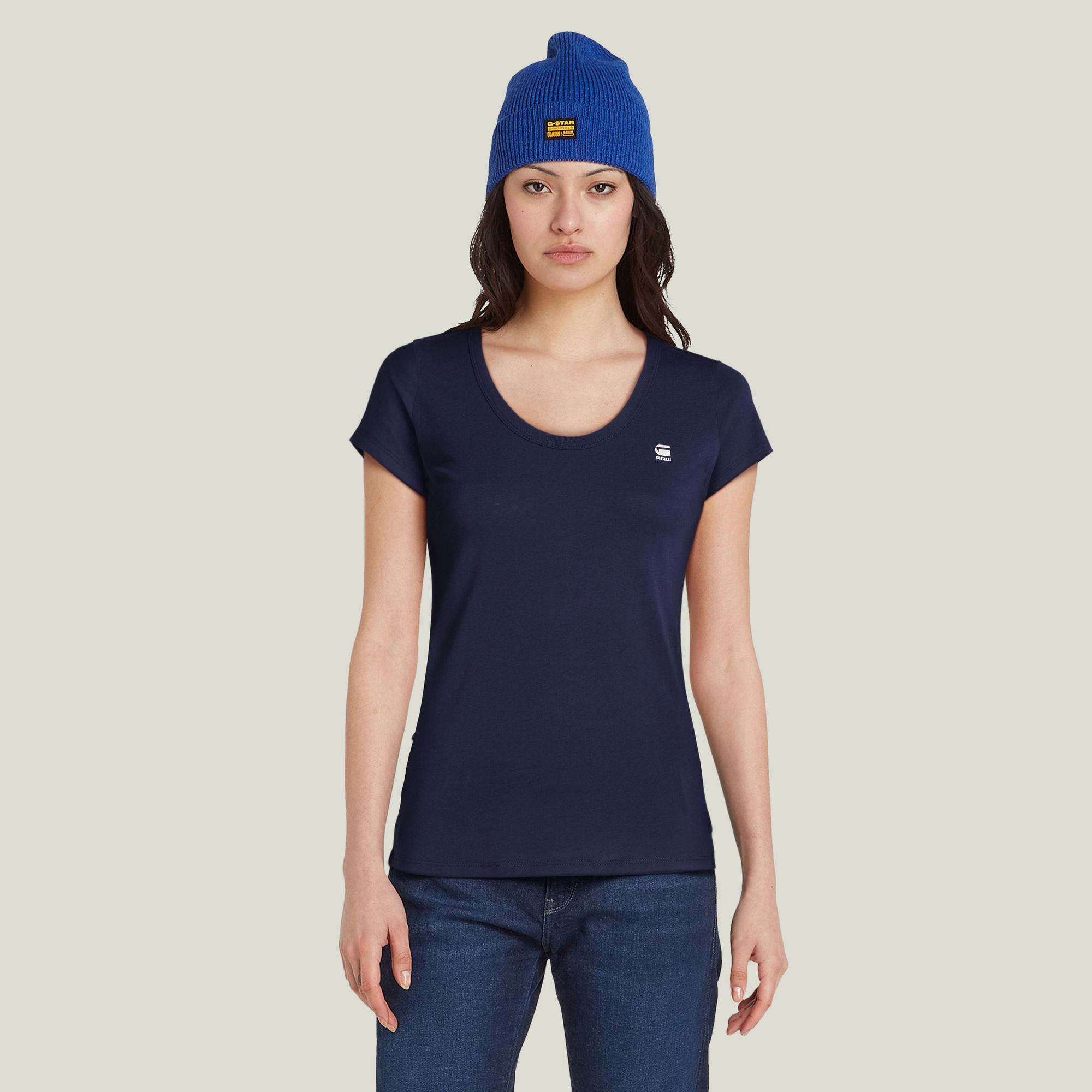 

Slim Top - Dark blue - Women