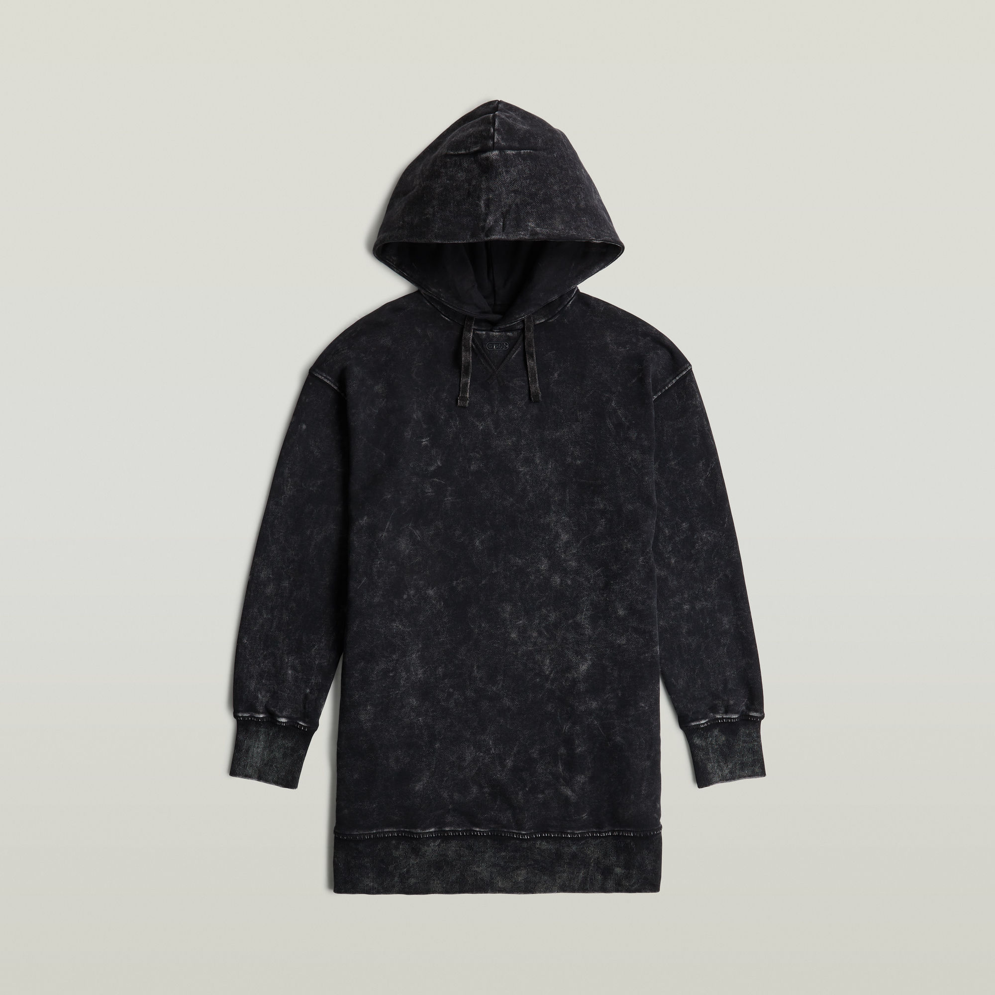 G-Star RAW Loose Overdyed Hoodie Jurk - Zwart - Dames