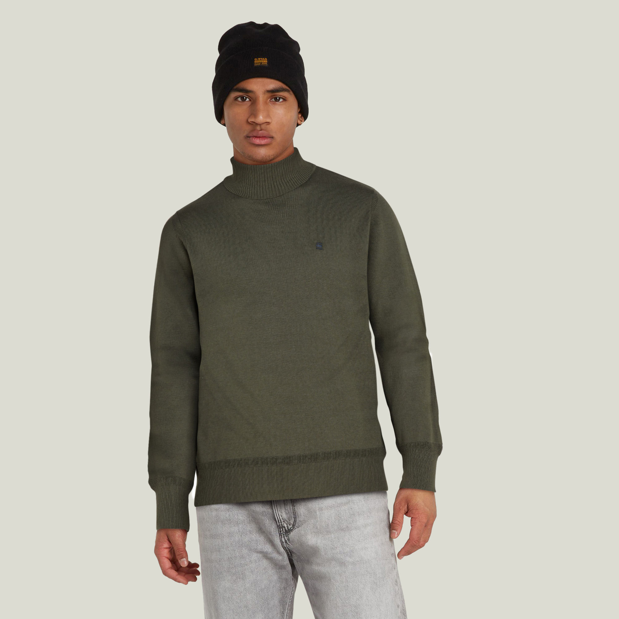 Core Turtle Knitted Pullover - Grün - Herren